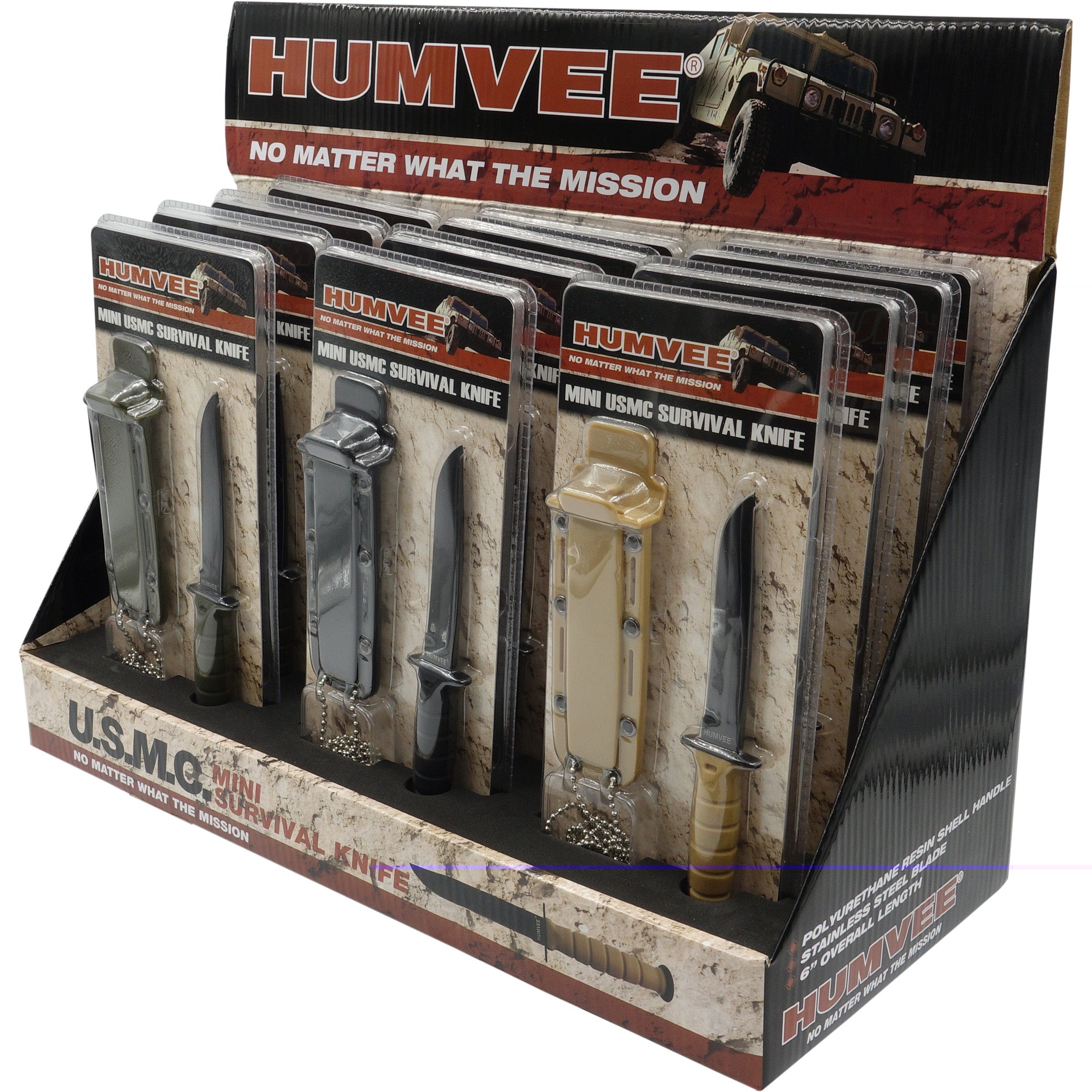 Cbg Humvee Nck Knf Dsply 12pc W/sth