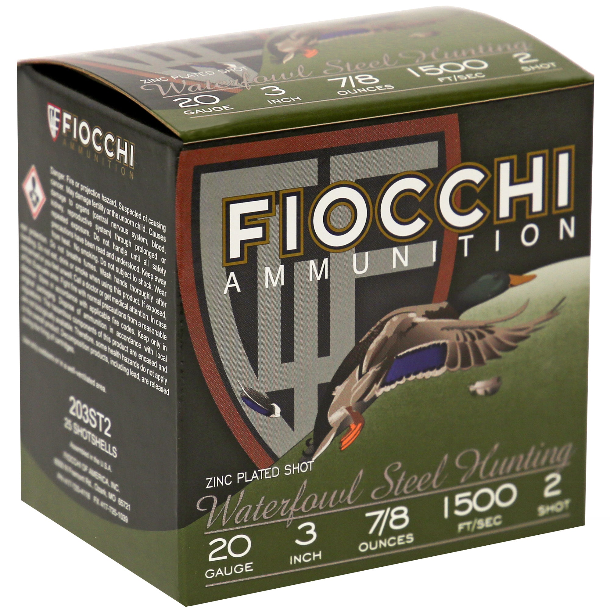 Fiocchi 20ga #2 Flyway Steel 25/250