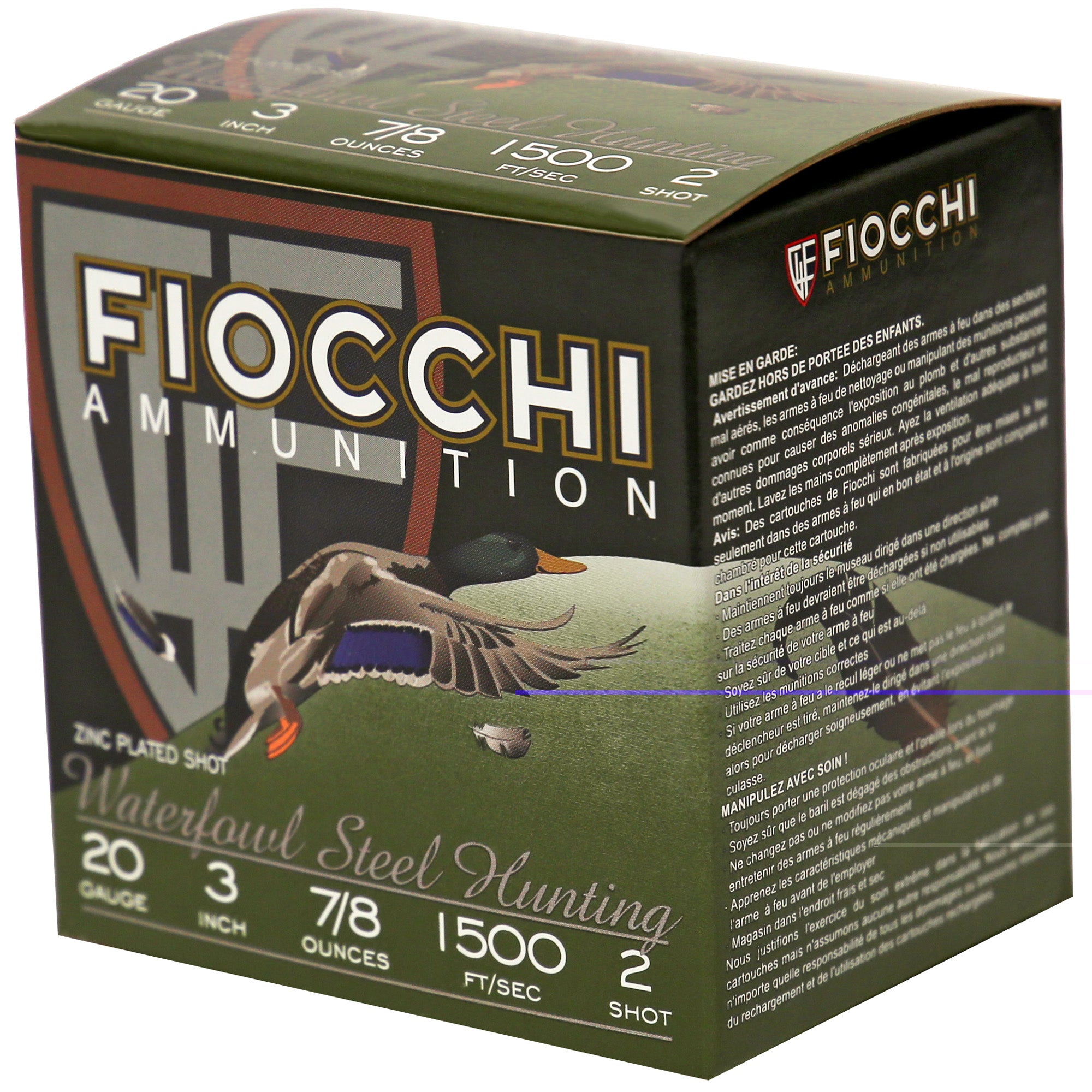 Fiocchi 20ga #2 Flyway Steel 25/250