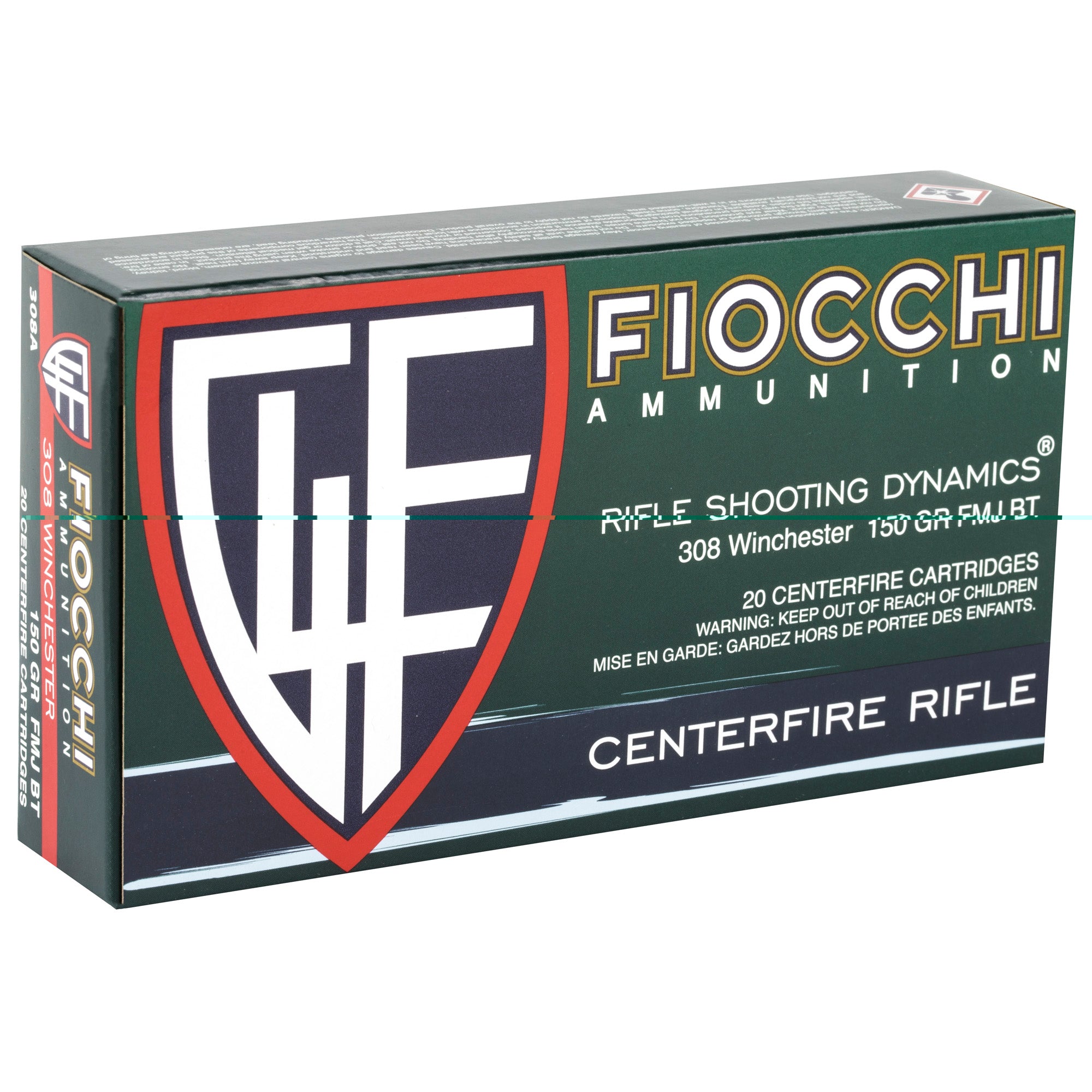 Fiocchi 308win 150gr Fmjbt 20/200