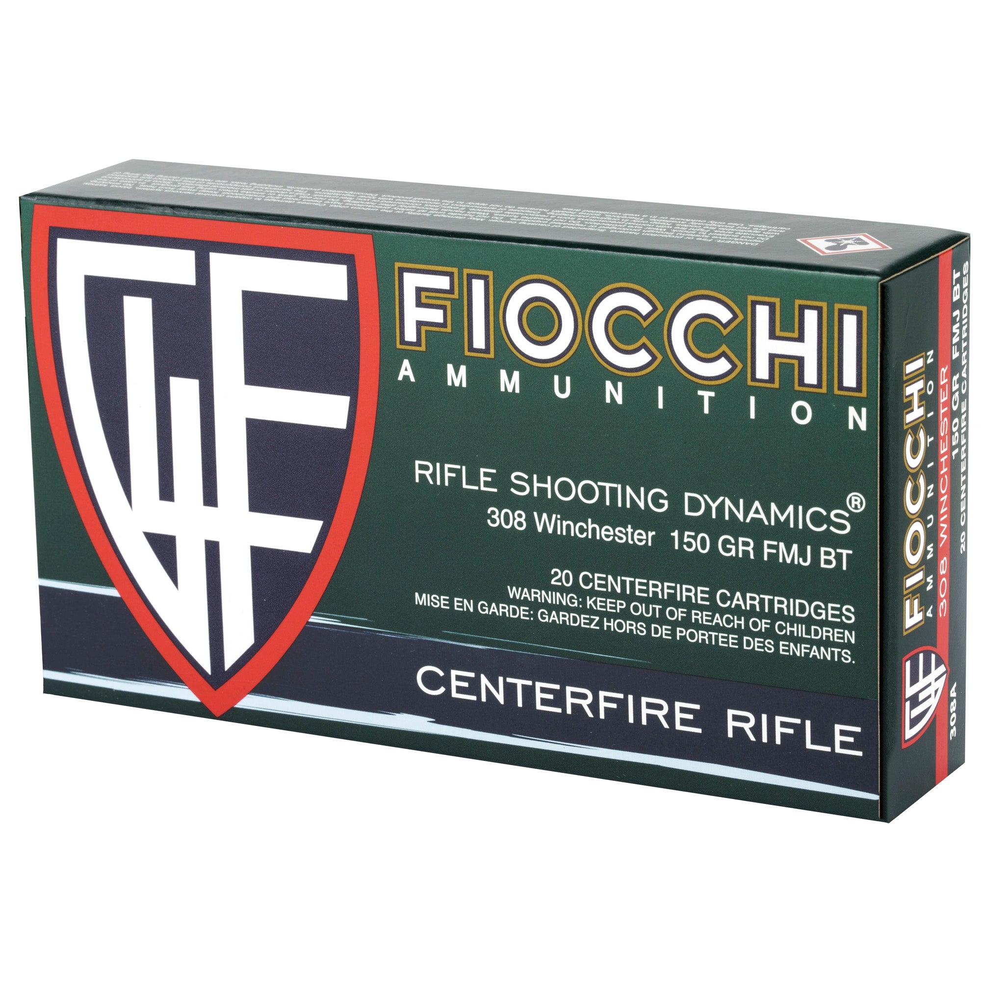 Fiocchi 308win 150gr Fmjbt 20/200