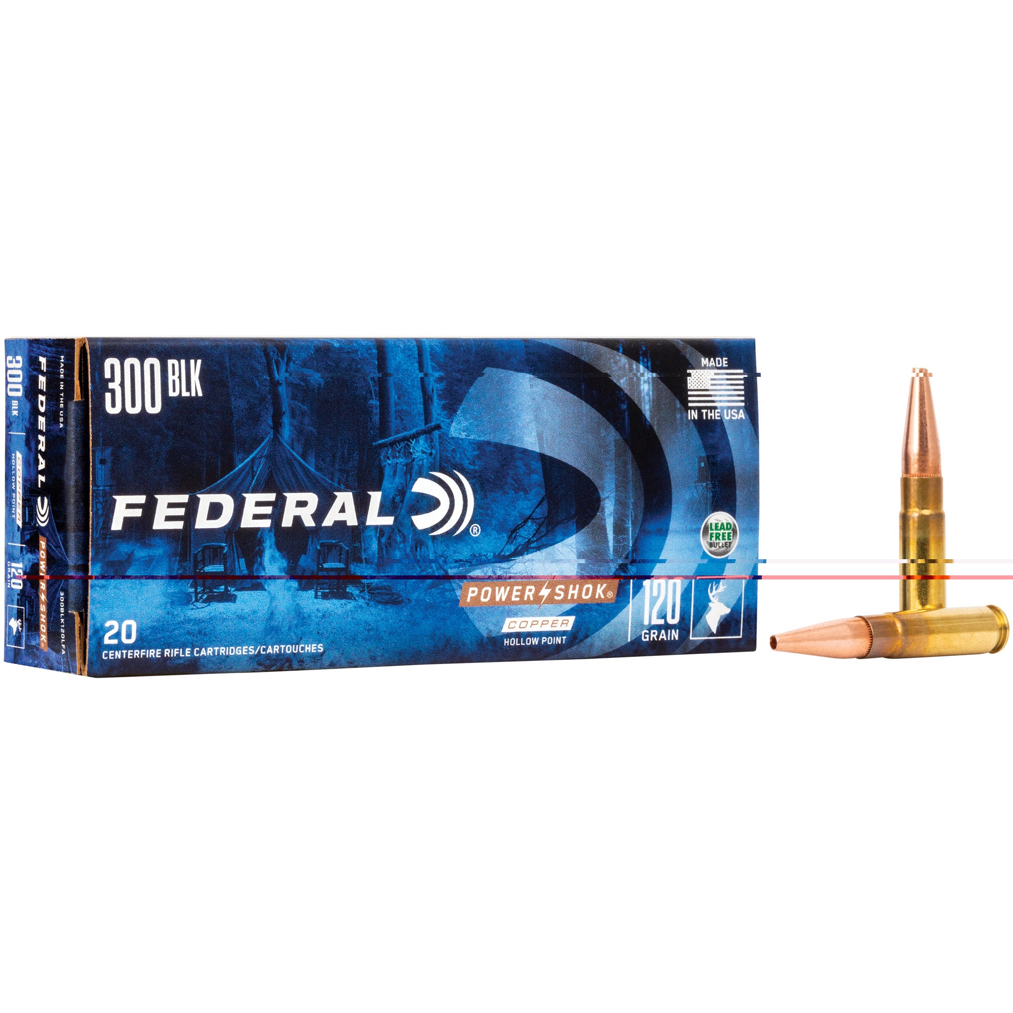Fed 300blk 120gr Power-shk Sp 20