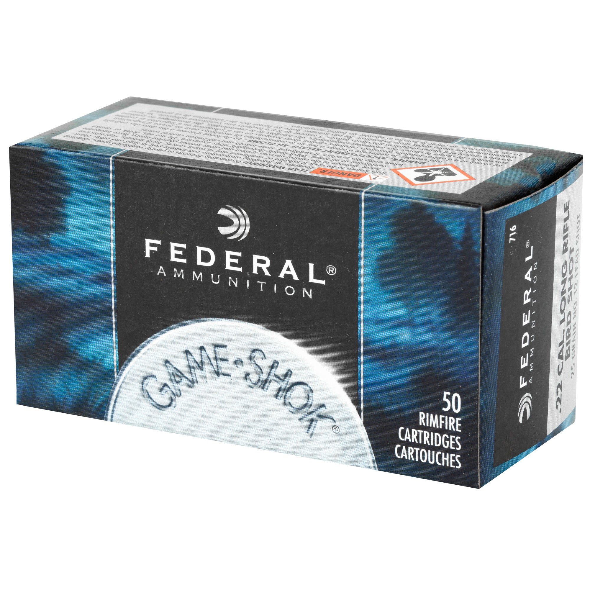 Fed Gmshk 22lr #12 Ld Shot 50/2500