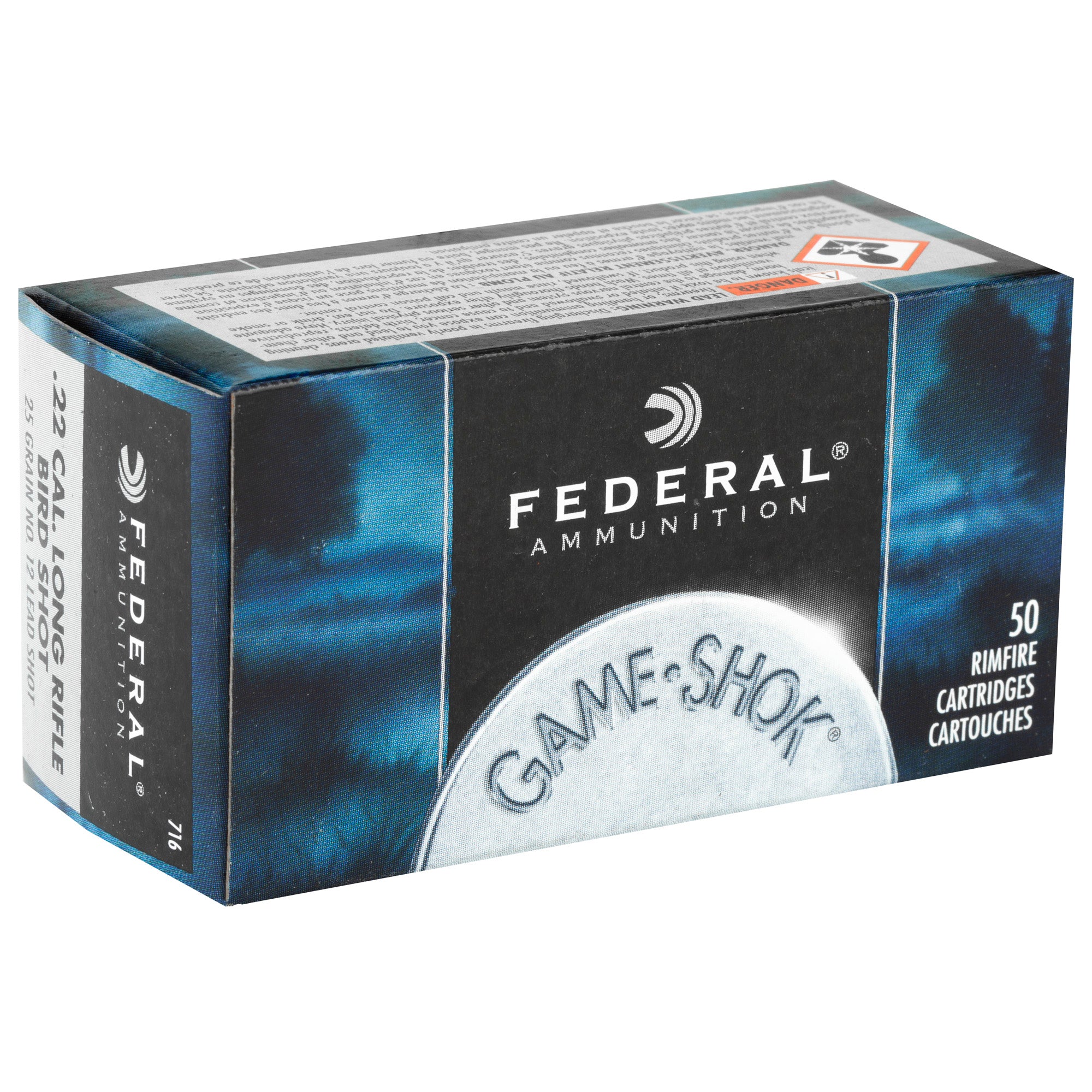 Fed Gmshk 22lr #12 Ld Shot 50/2500