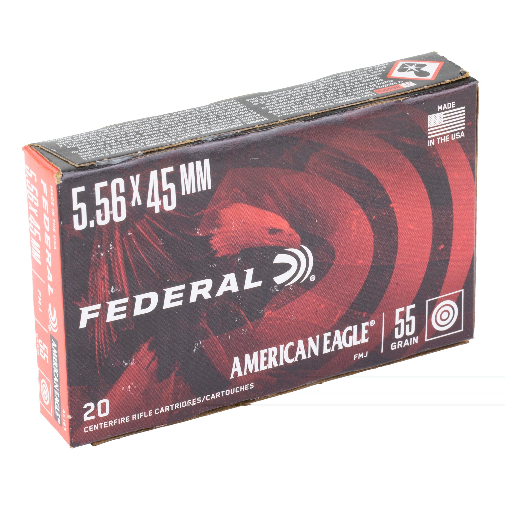 Fed Am Eagle 556nato 55gr Fmj 20/500