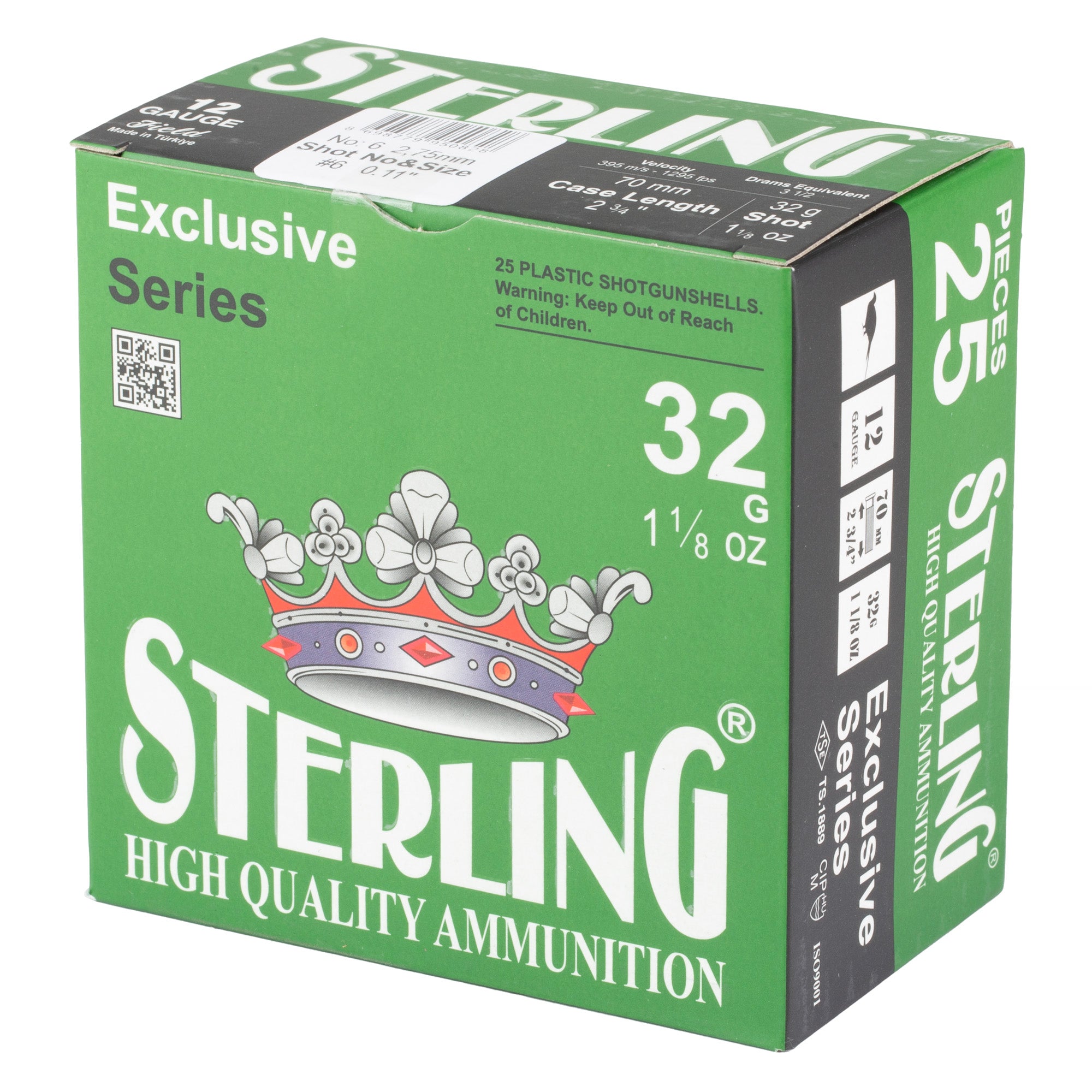 Sterling Exclsv 12ga 2.75" #6 25/250