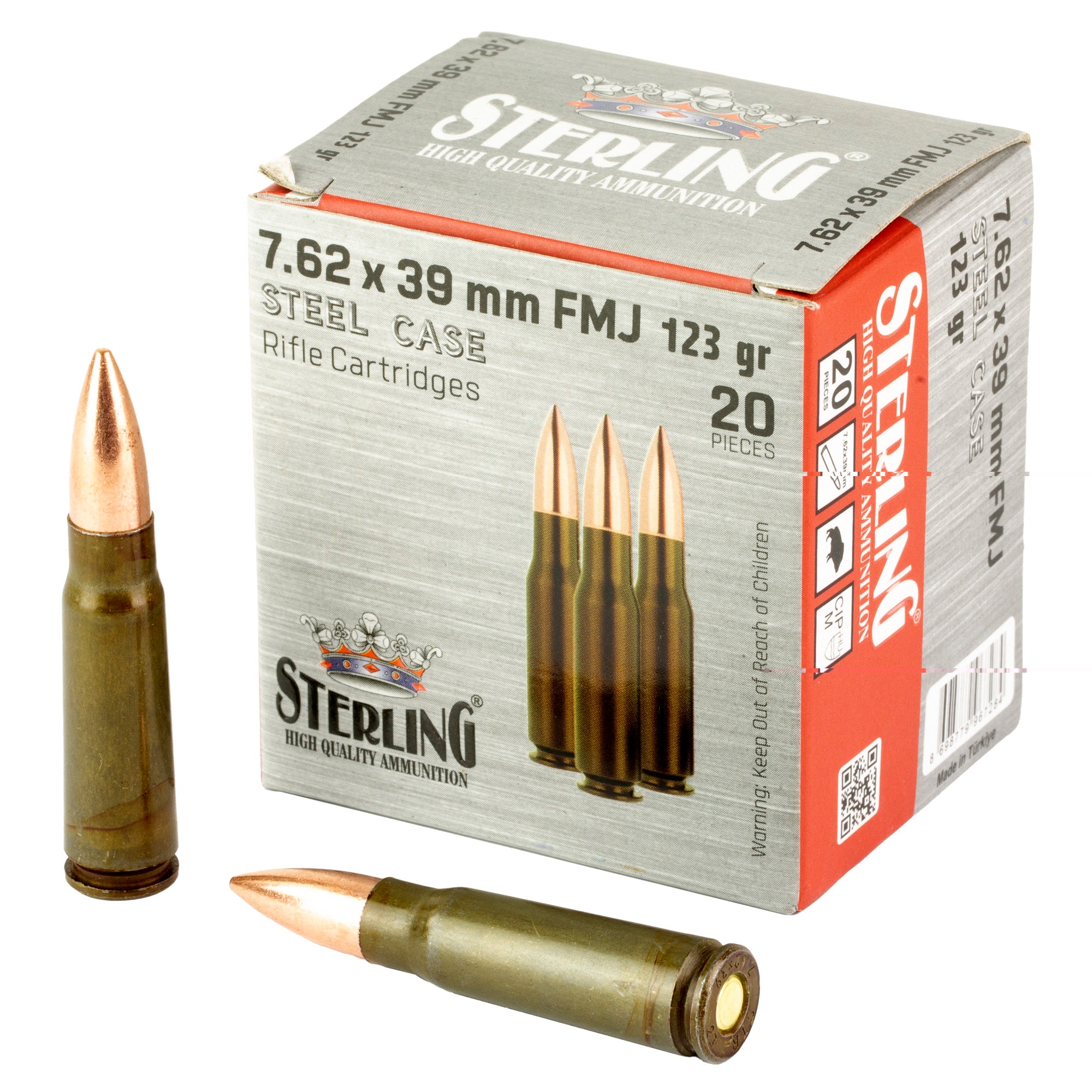 Sterling Sc 762x39 123gr Fmj 20/1000