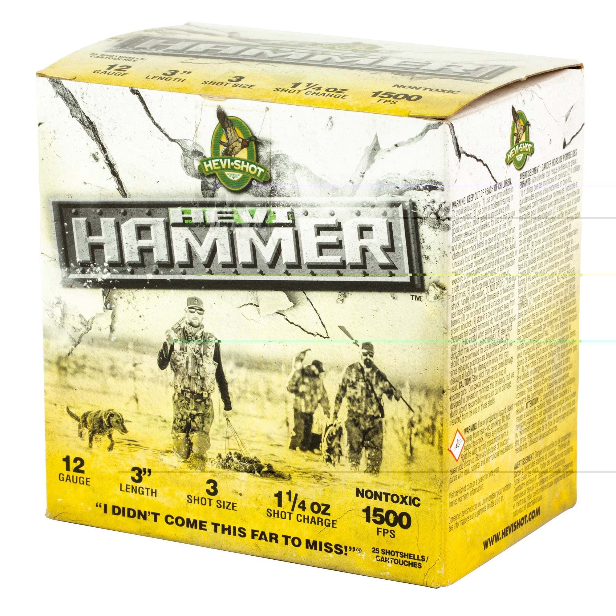Hevi Hammer 12ga 3" #3 25/250