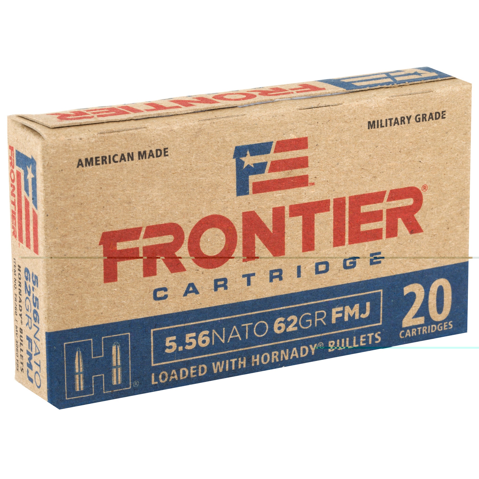 Frontier 556nato 62gr Fmj 20/500