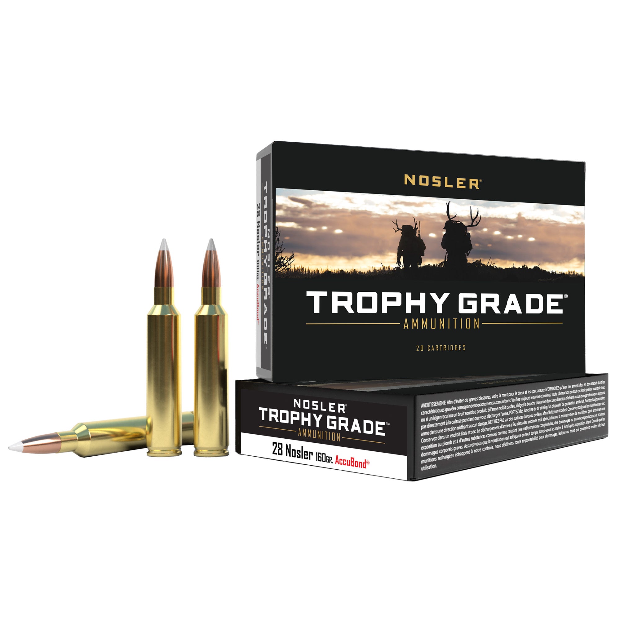 Nosler Tga 28 Nosler 160gr Ab 20/200