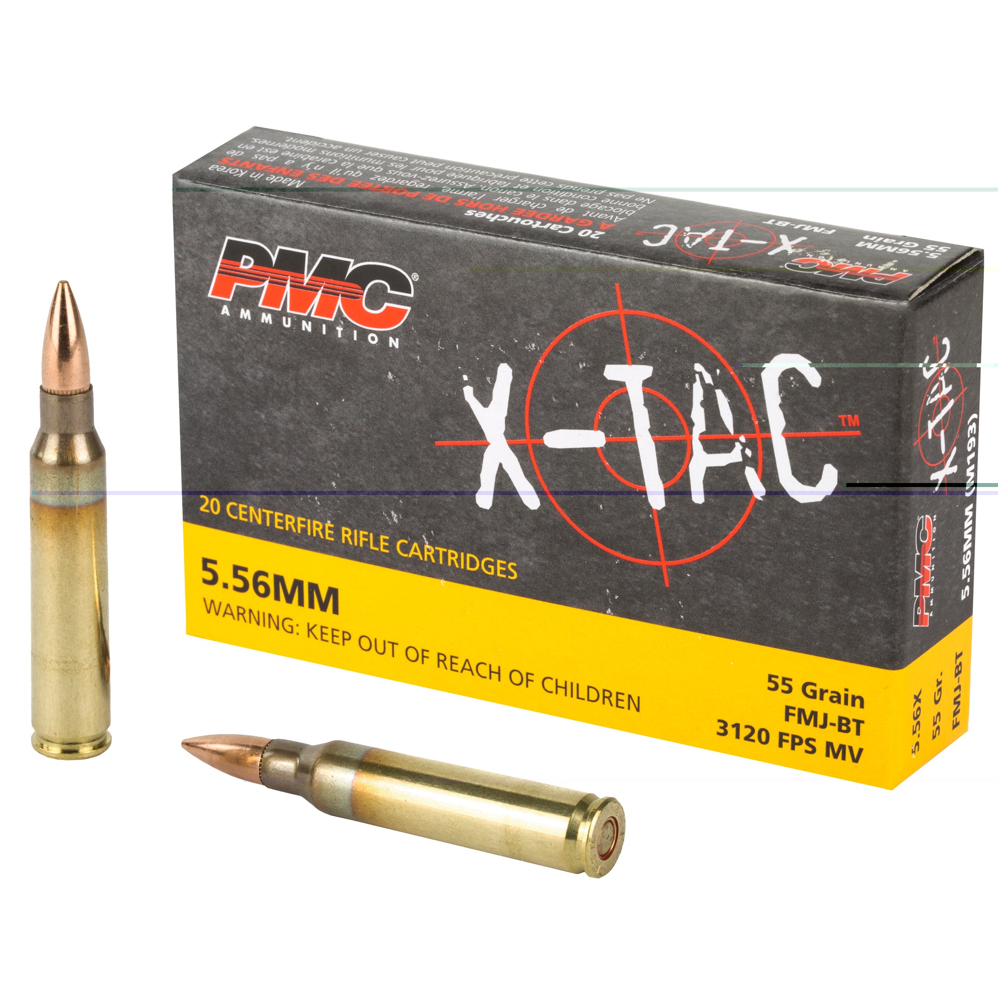 Pmc Xtac 556nato 55gr Fmjbt 20/1000