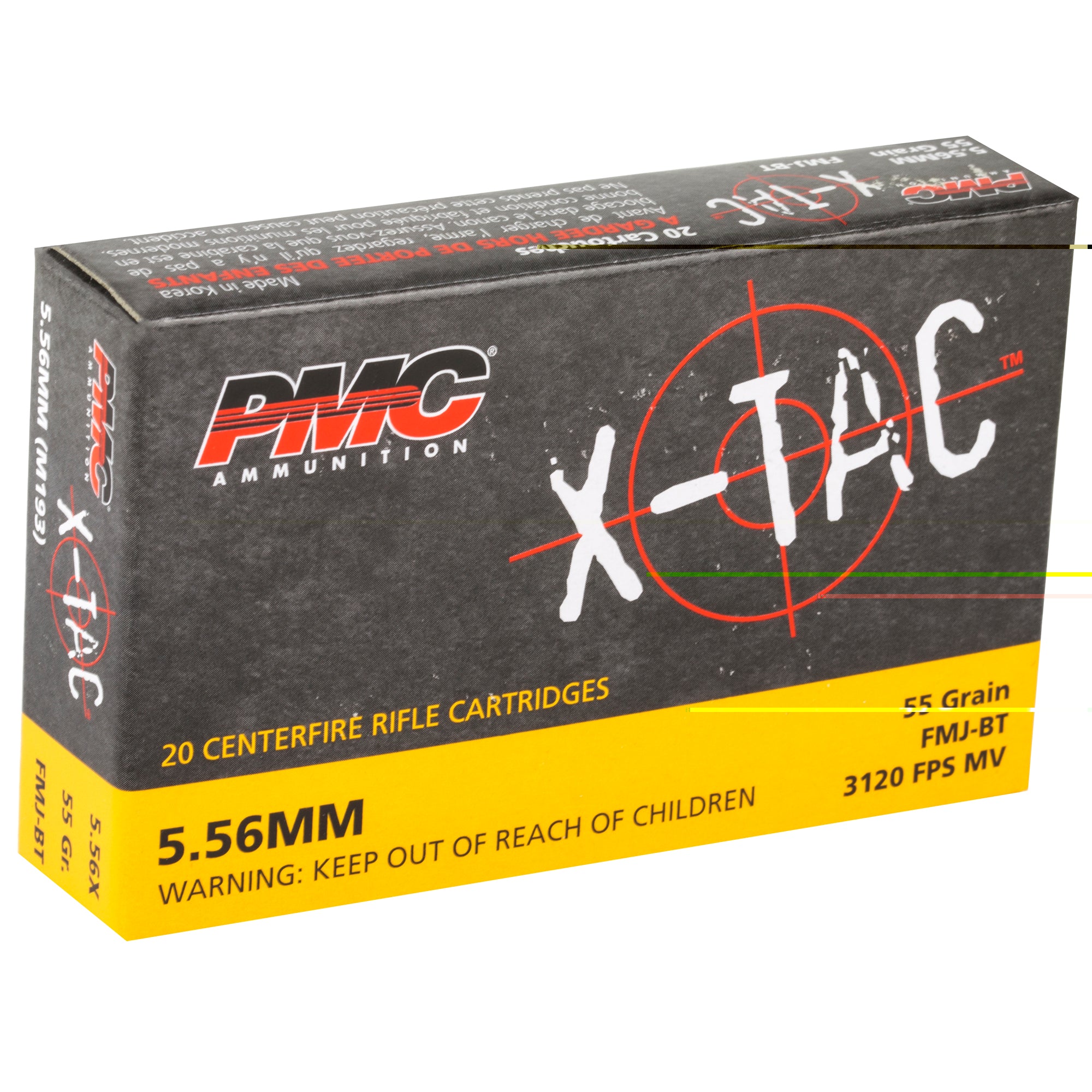 Pmc Xtac 556nato 55gr Fmjbt 20/1000