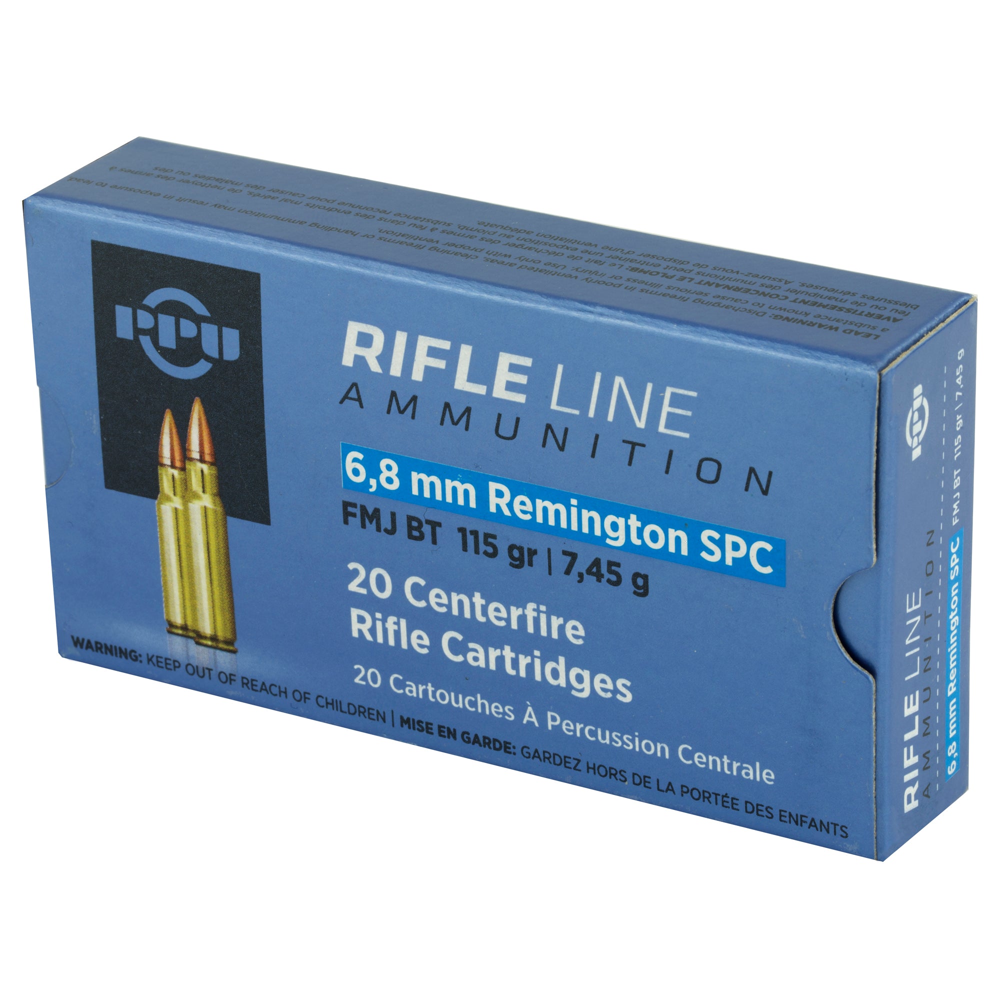 Ppu 6.8spc Fmjbt 115gr 20/1000