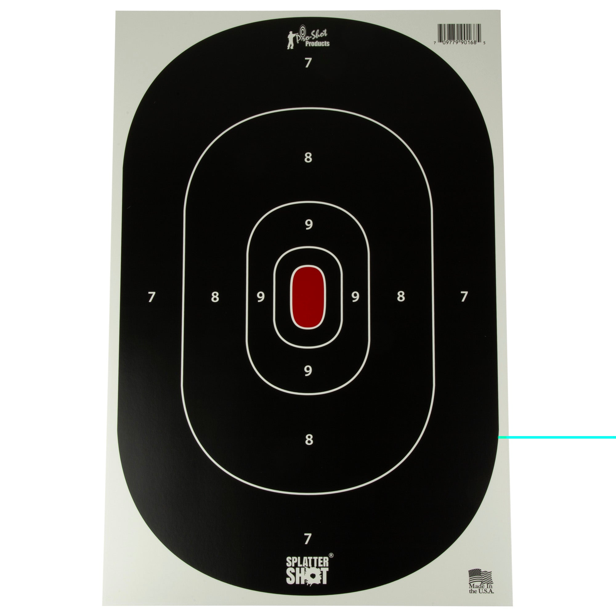 Proshot 12x18 Silh Ss Black 8pk