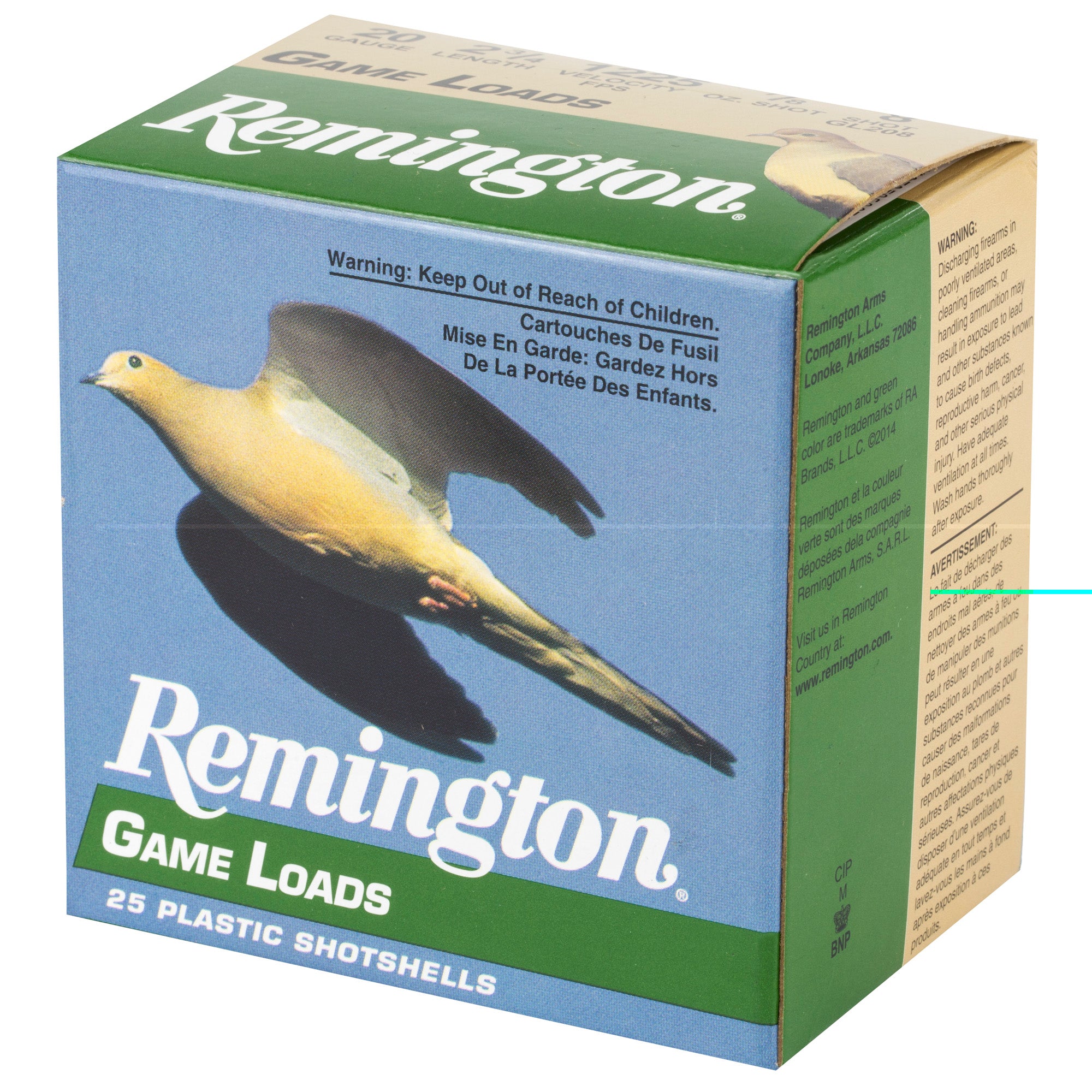 Rem Gam Load 20ga 2 3/4" #8 25/250