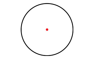 Truglo Open Red Dot Dual Color Black