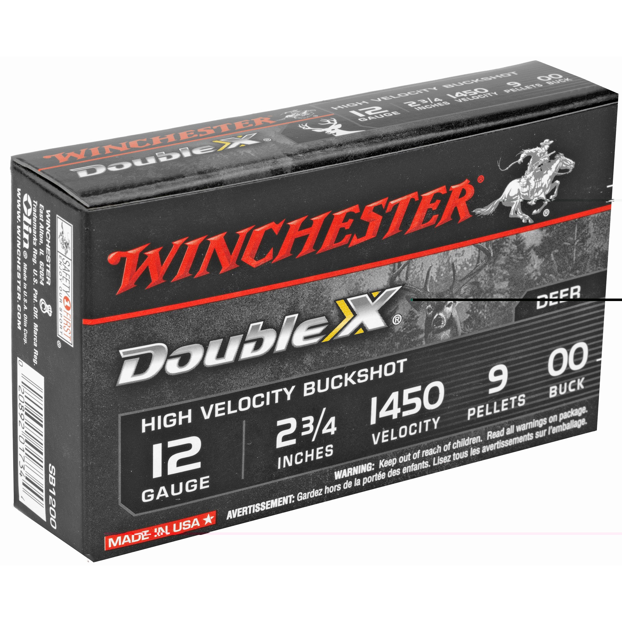 Win Dbl X Hv 12ga 2.75" 00bk 9p 5/