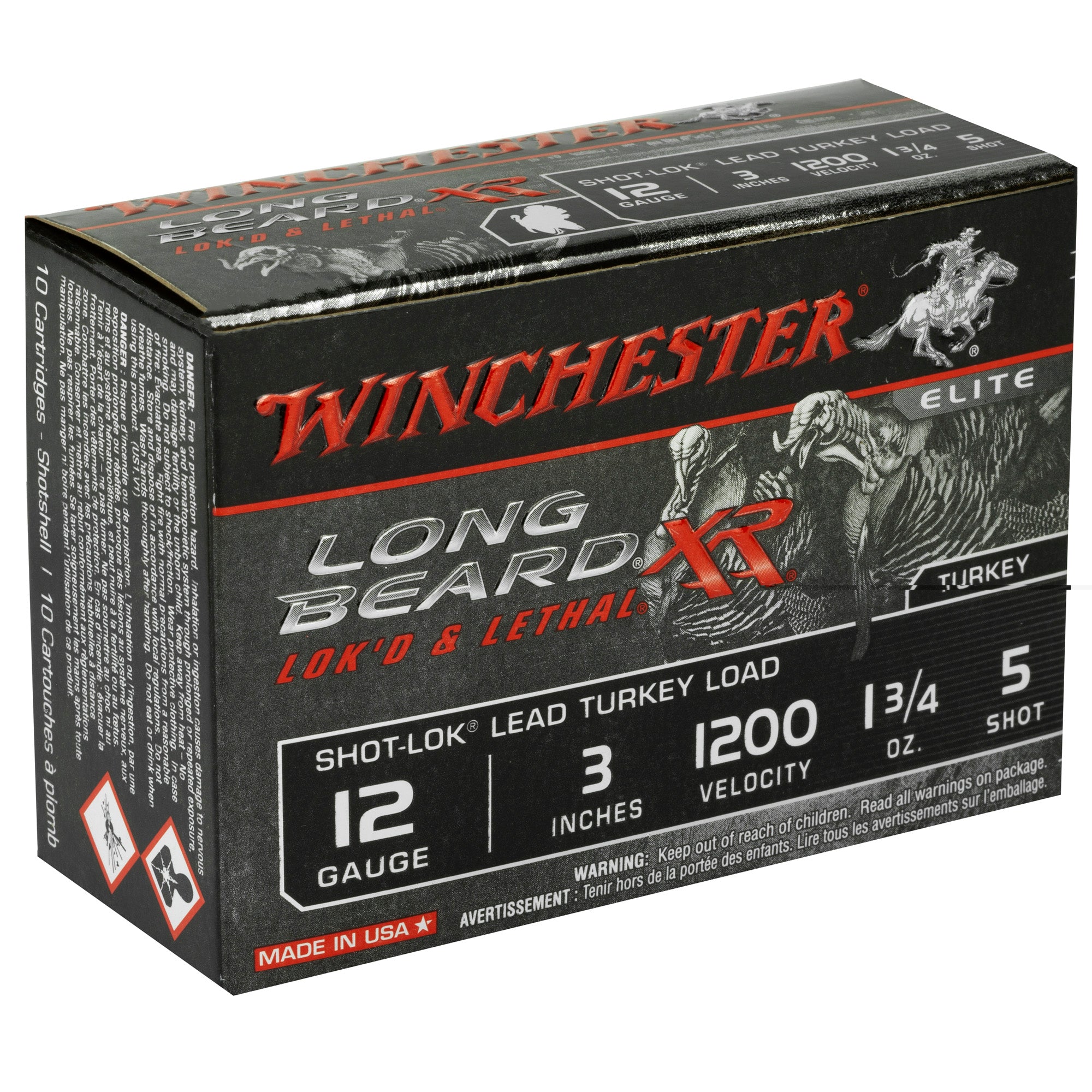 Win Lb Xr Trky 12ga 3" #5 1.75oz 10/