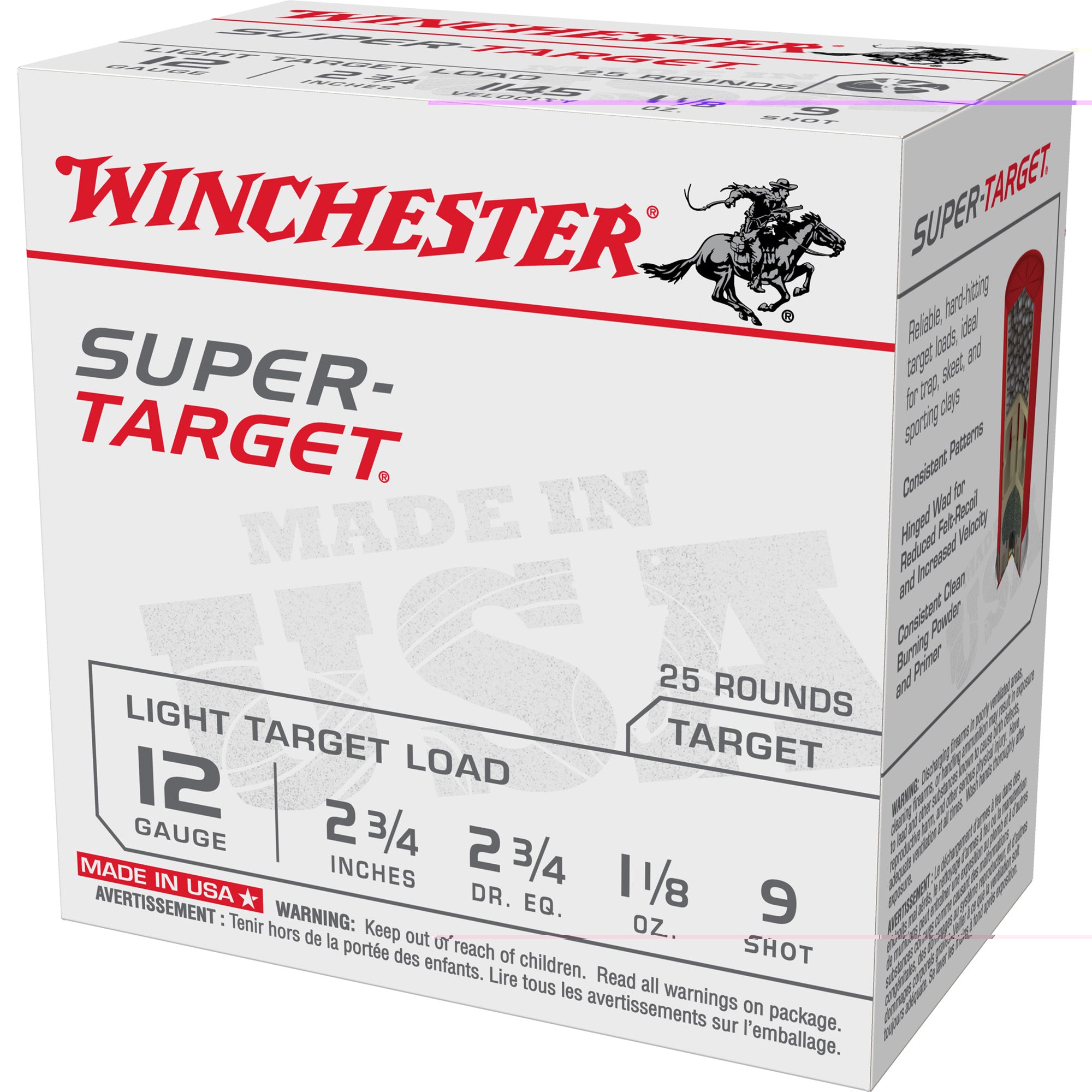 Win Supertarget 12ga 2.75" #9 25/250