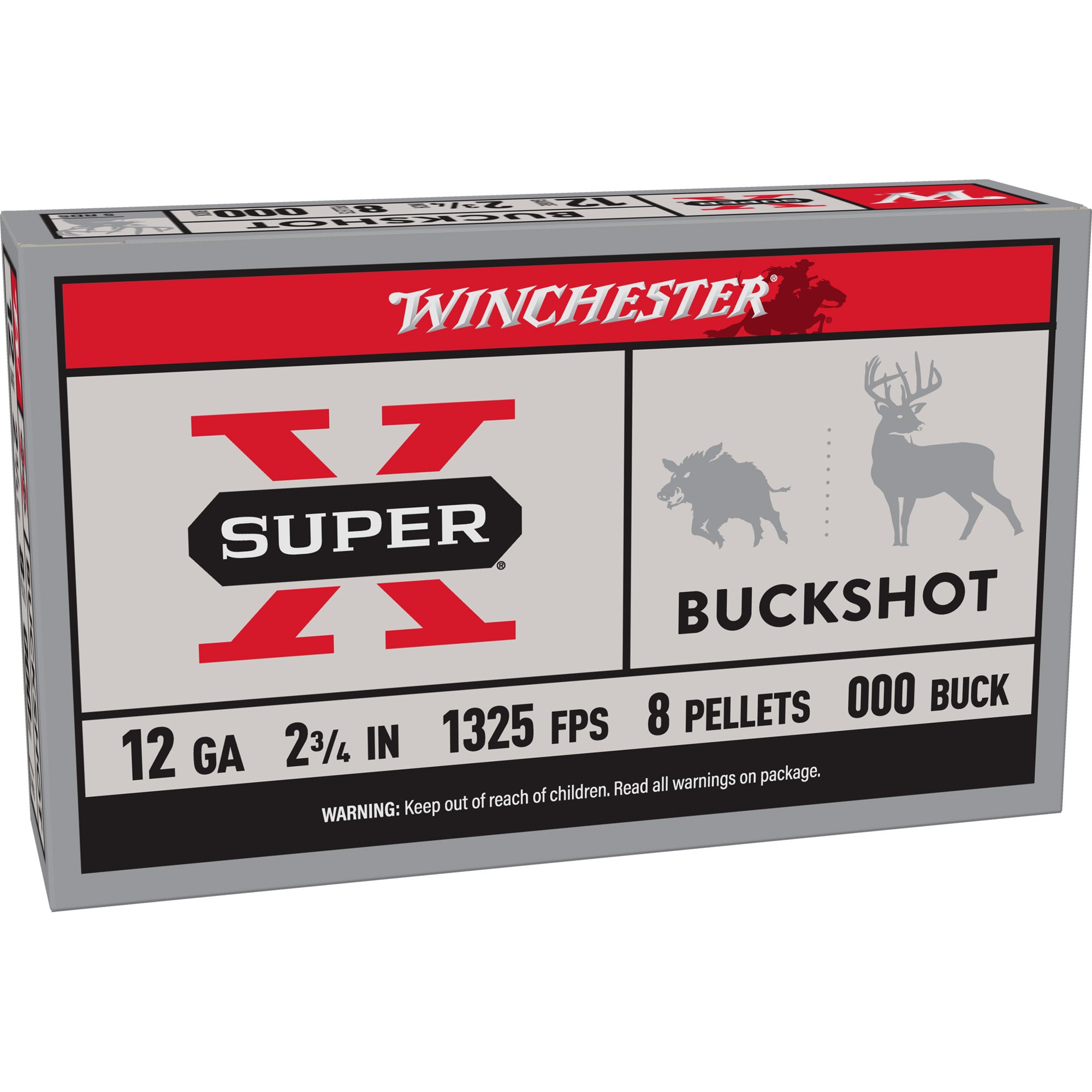 Win Superx 12ga 2.75 00bk 9pel 5/250