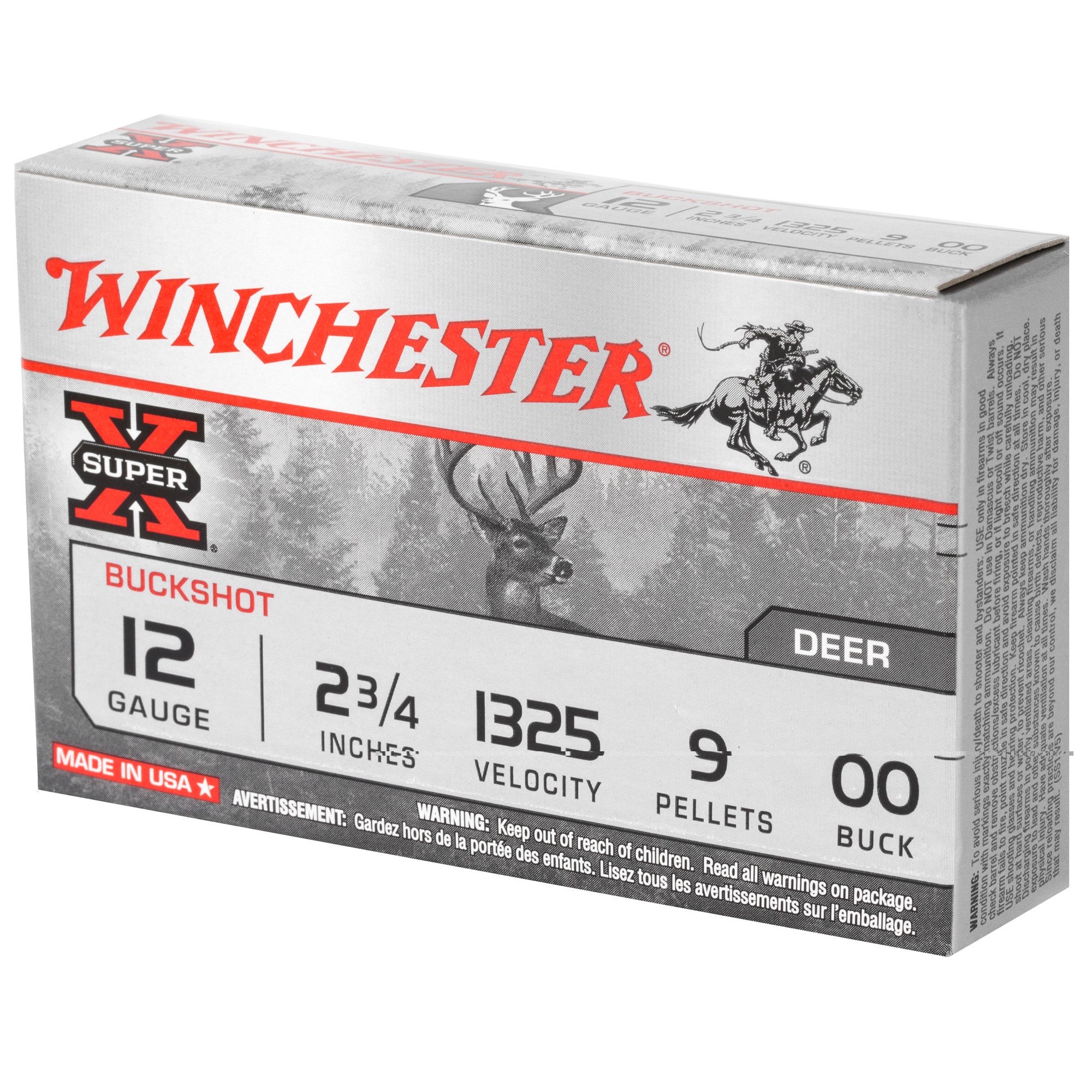 Win Superx 12ga 2.75 00bk 9pel 5/250