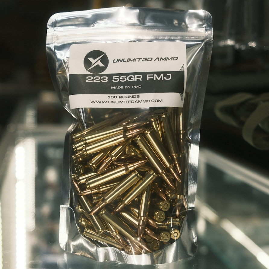 223 55gr FMJ 100/rd