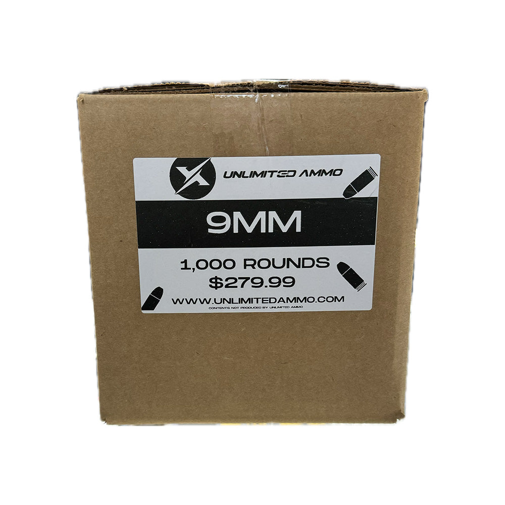 9mm 115gr 1,000 Round Ammo Box