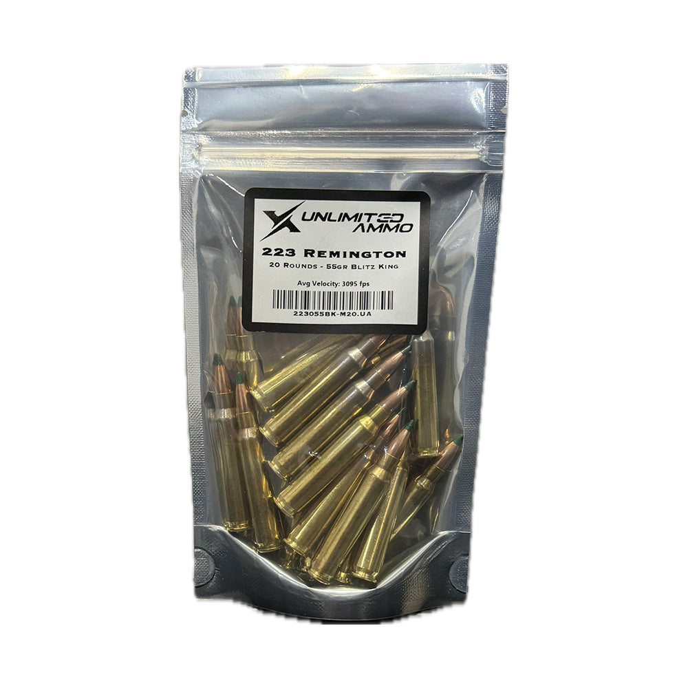 223 55gr Sierra Blitzking 20rd Bag