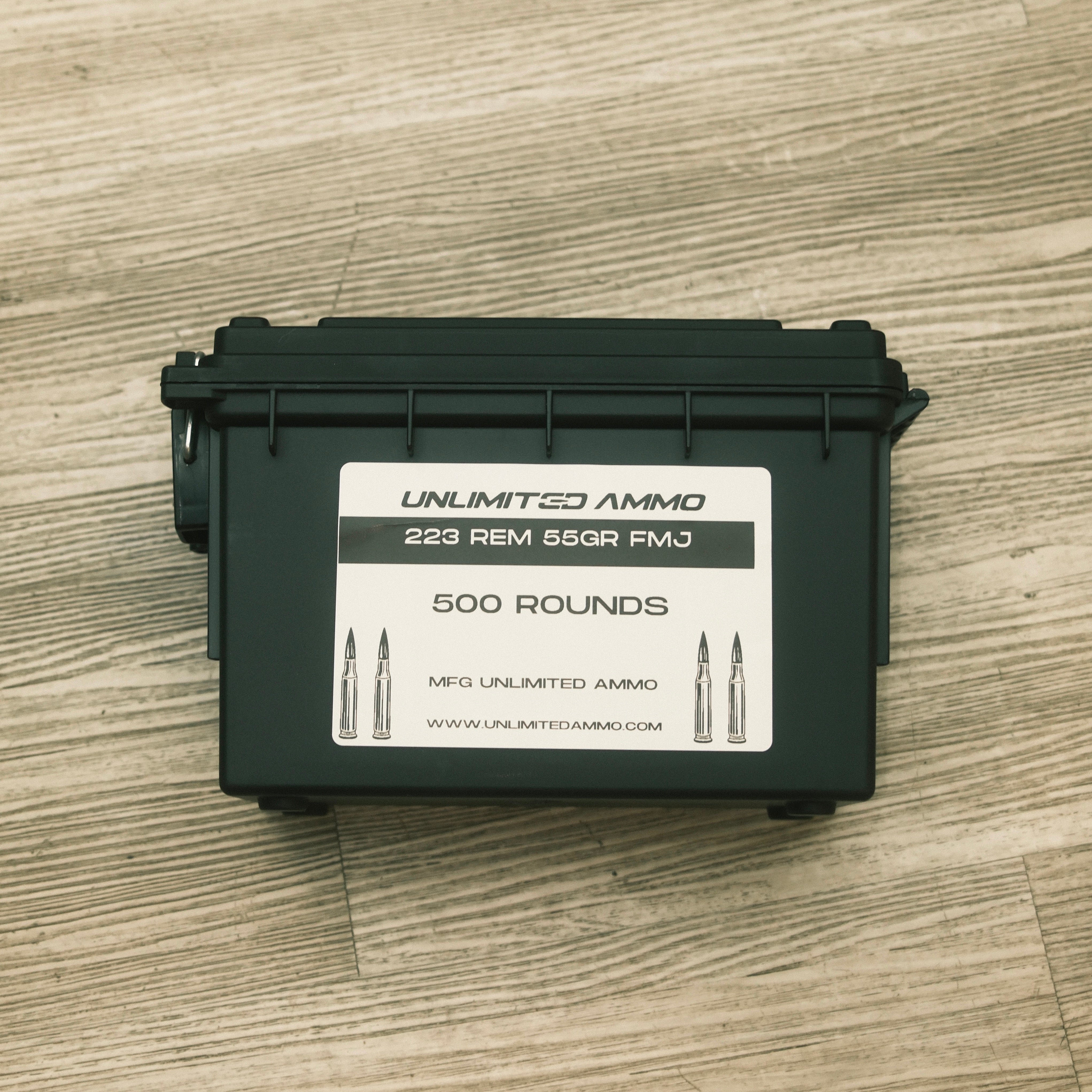 223 55gr FMJ 500/rd AMMO CAN