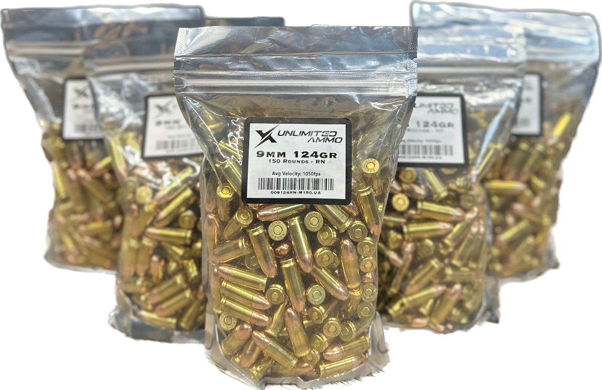 BUNDLE 9MM 124GR 5x 150 ROUNDS (750 Total)