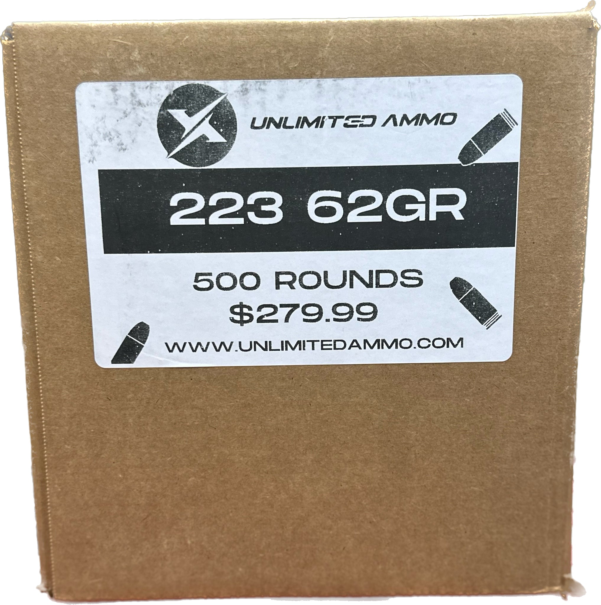 223 62gr FMJ 500 Round Box