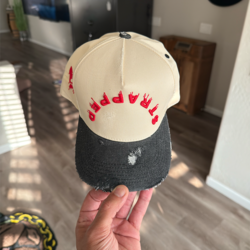 WHATTHEKICKS - DISTRESSED SNAP BACK