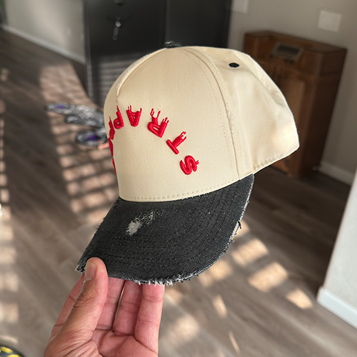 WHATTHEKICKS - DISTRESSED SNAP BACK