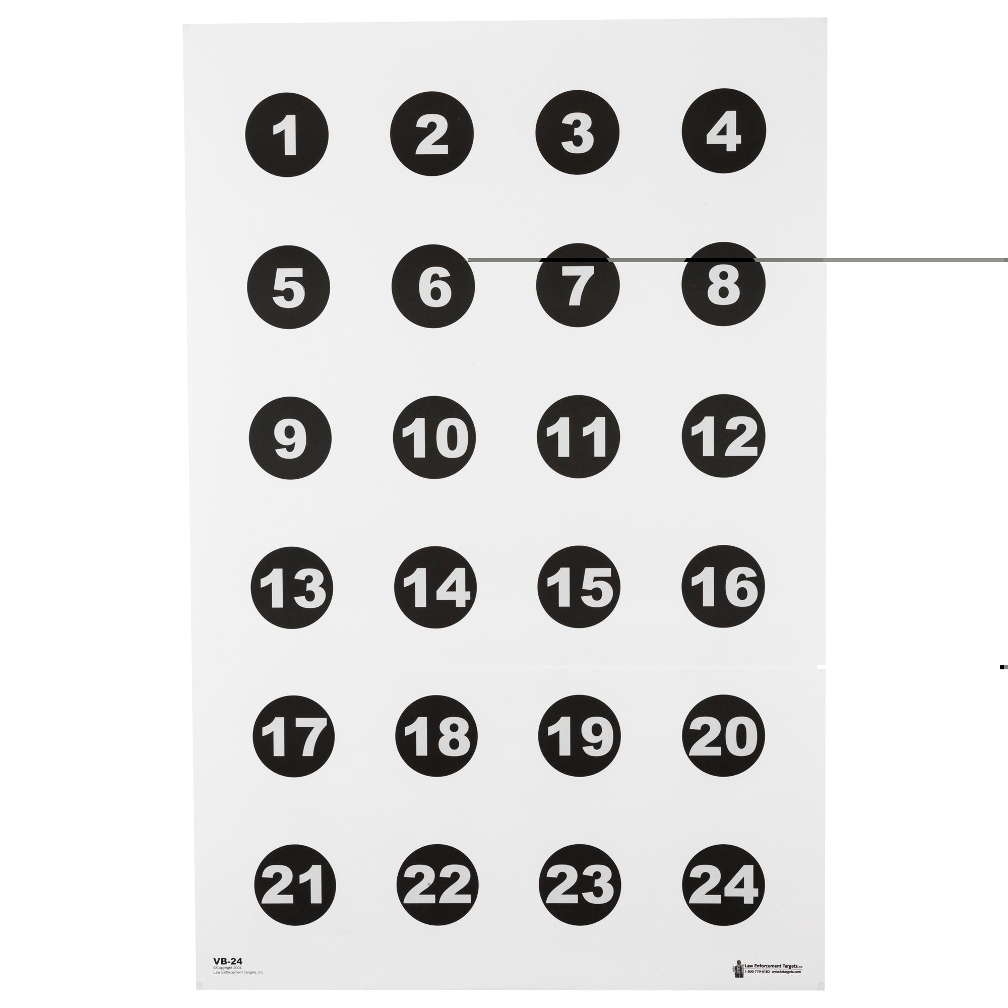 Action Tgt 24 3" Nmbr Circles 100pk