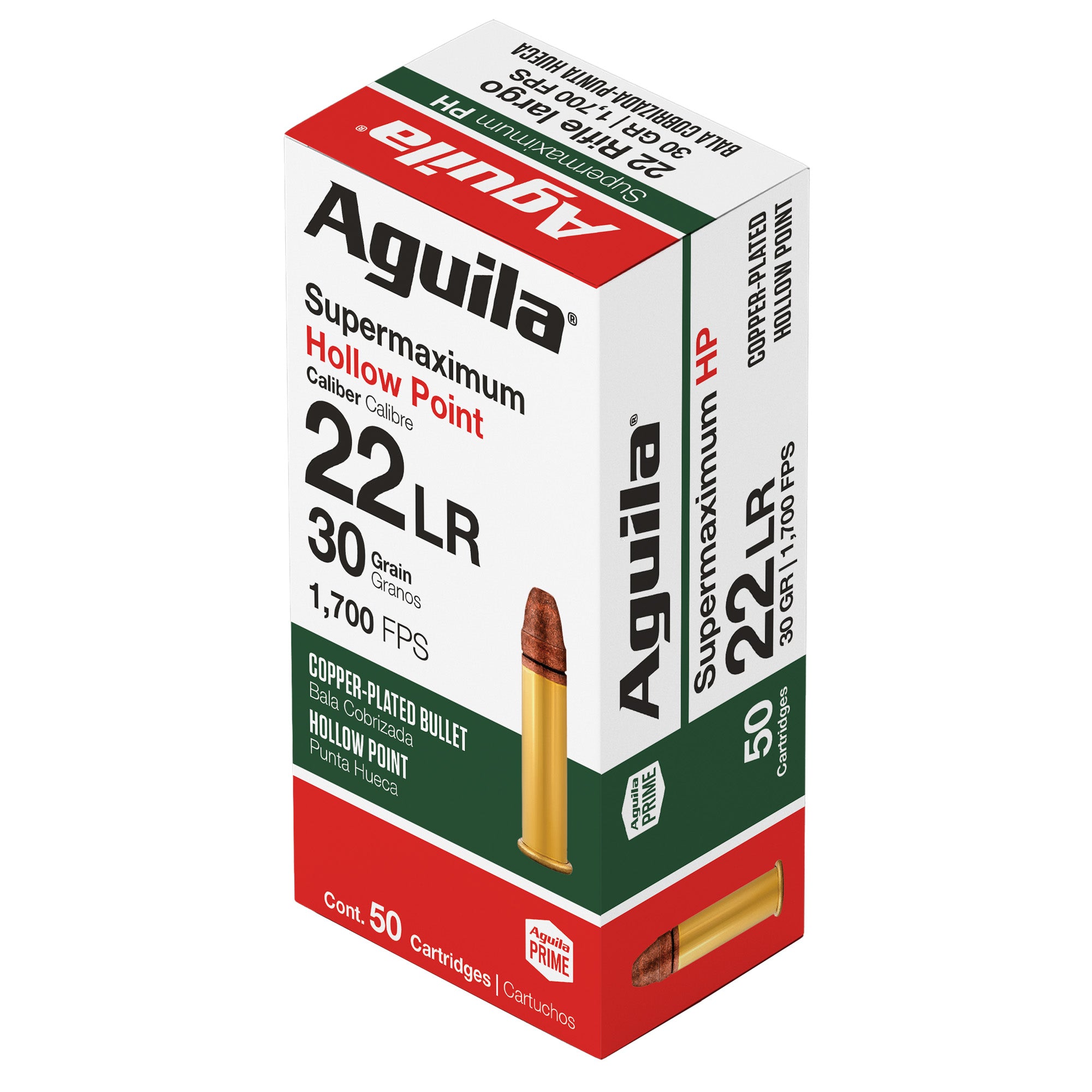 Aguila 22lr Supr Max 30gr Hp 50/1000