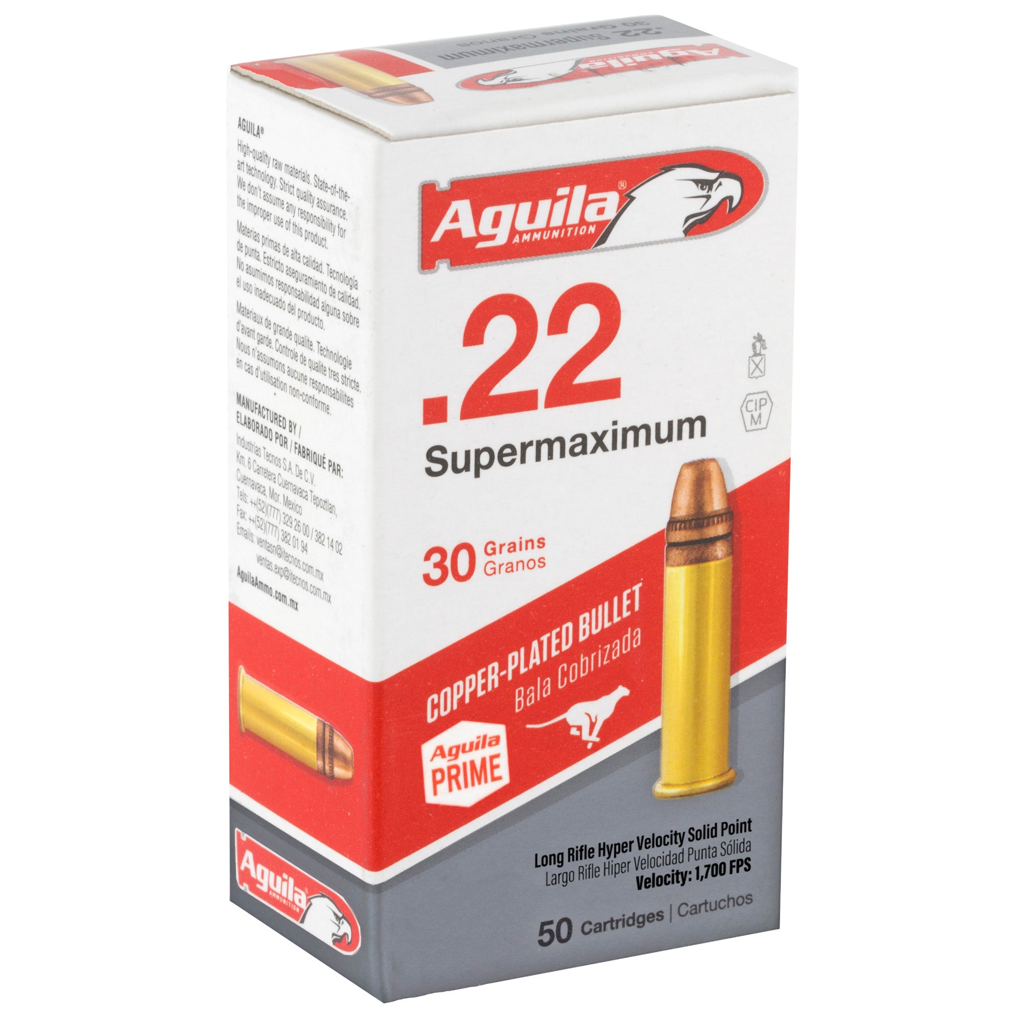 Aguila 22lr Supermax Sp 30gr 50/1000