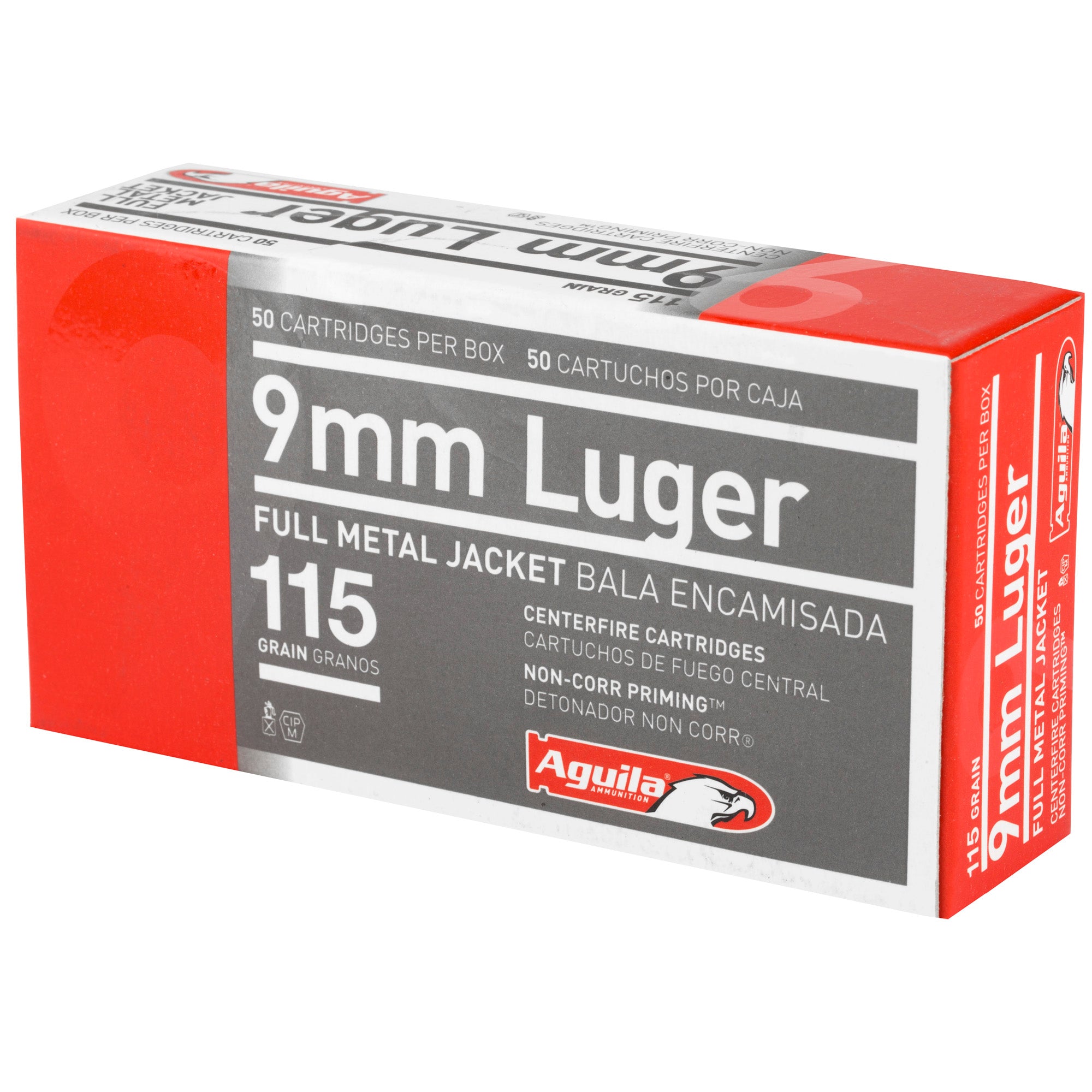 Aguila 9mm 115gr Fmj 50/1000