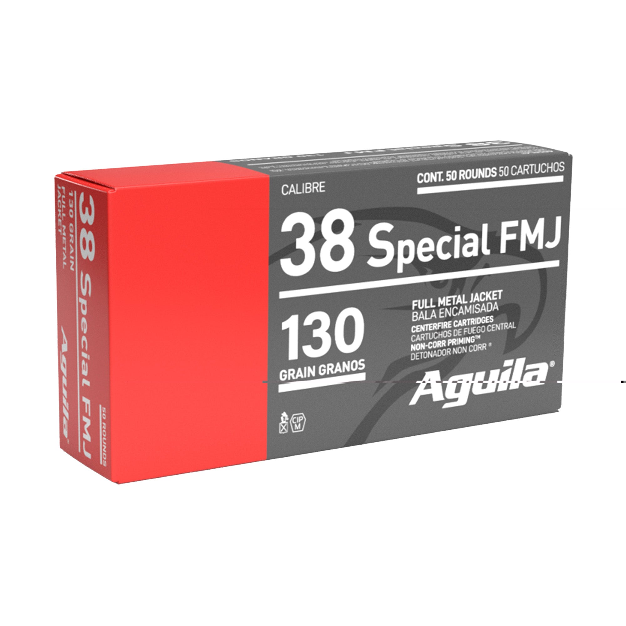 Aguila 38spl 130gr Fmj 50/1000