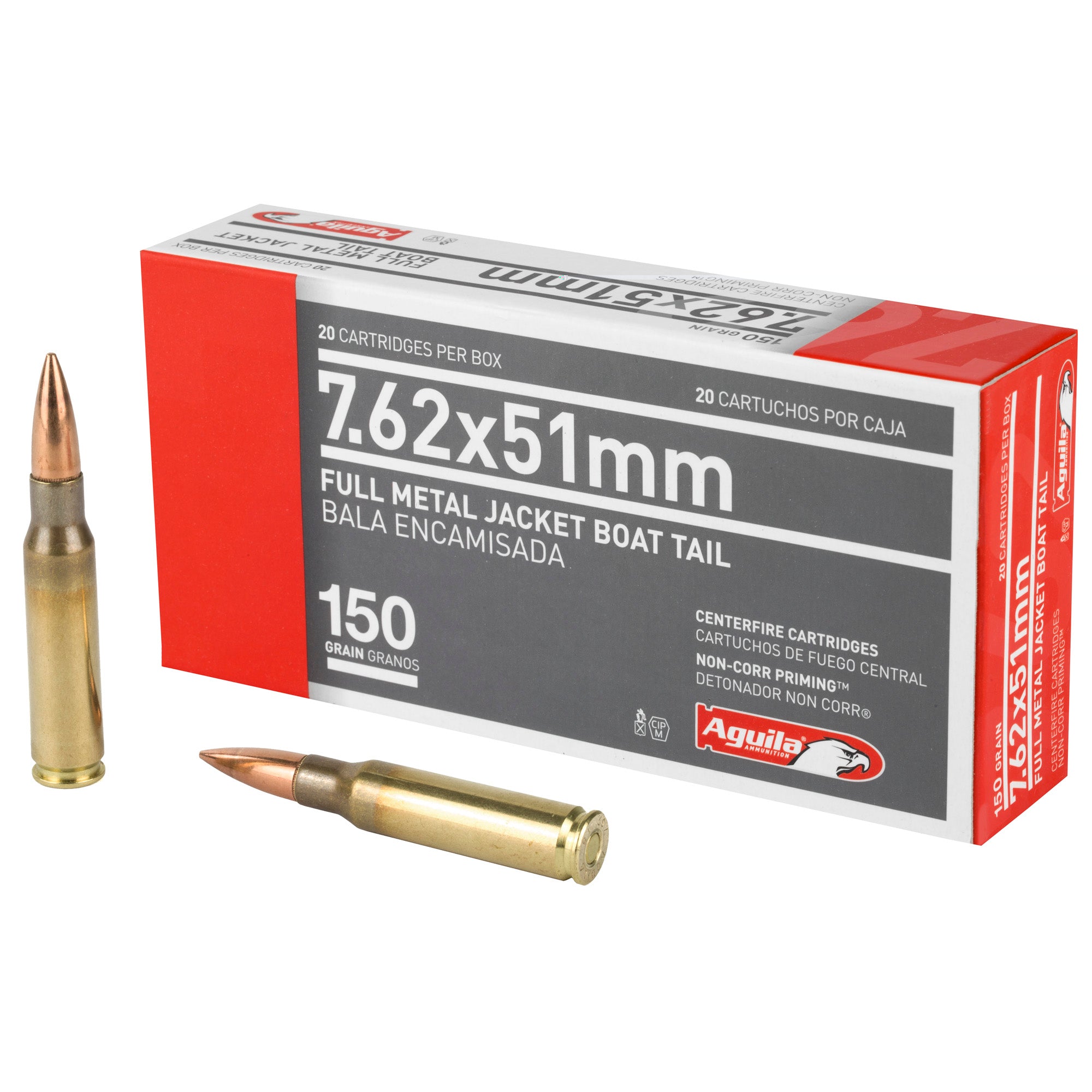 Aguila 762nato 150gr Fmjbt 20/500