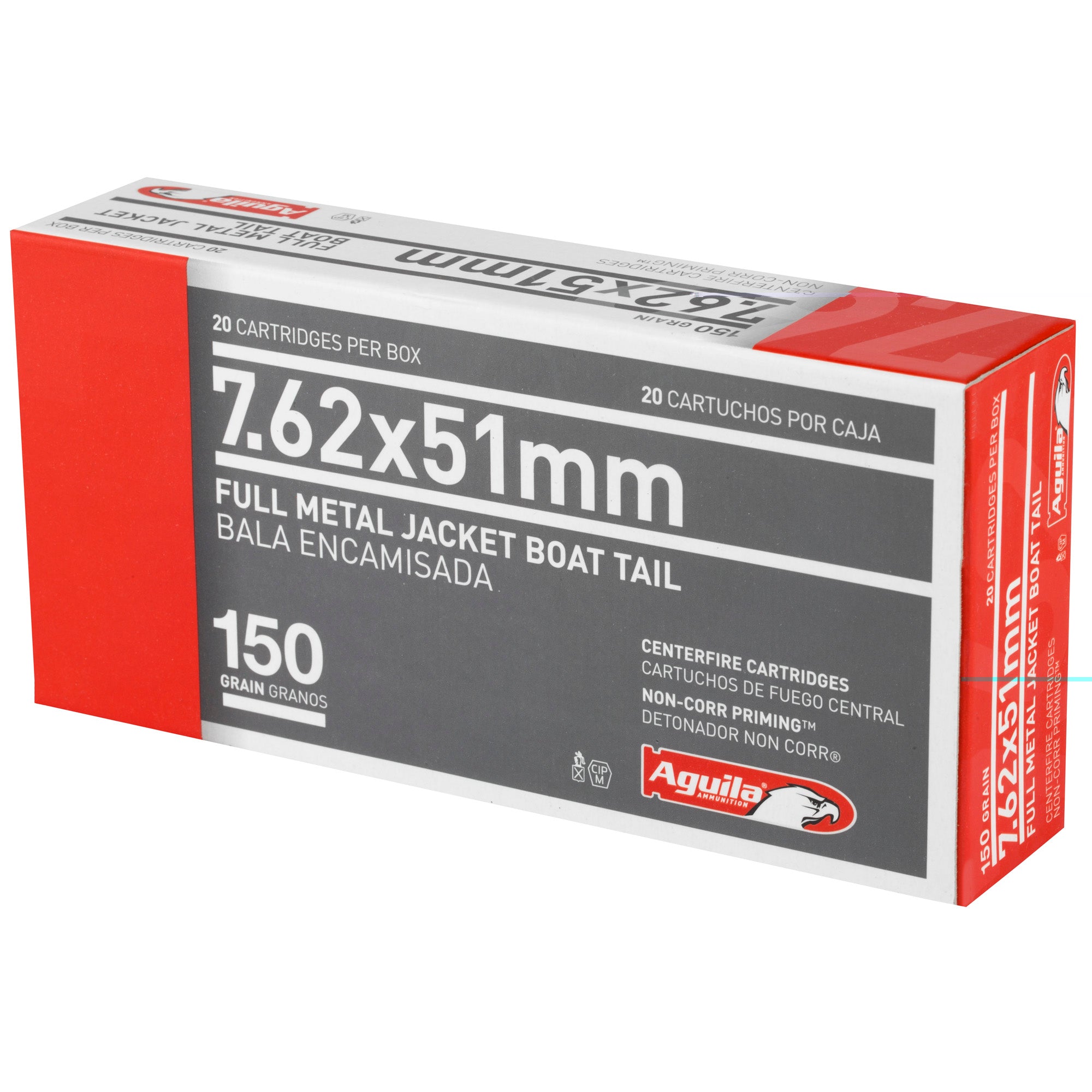 Aguila 762nato 150gr Fmjbt 20/500