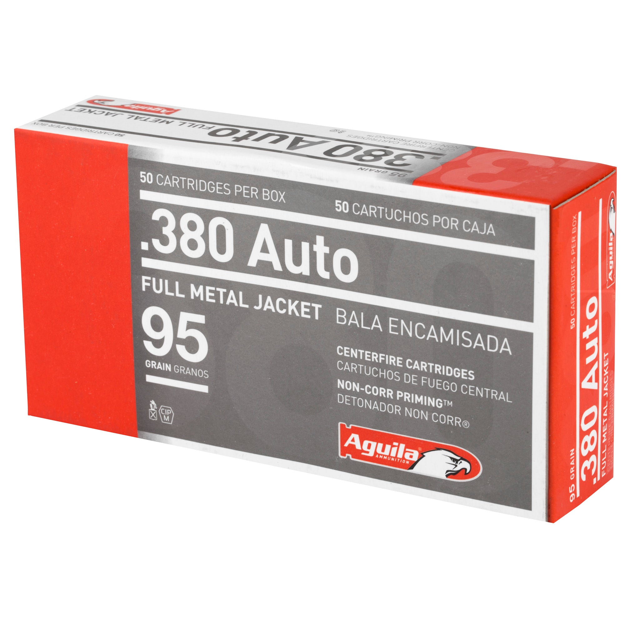 Aguila 380acp 95gr Fmj 50/1000