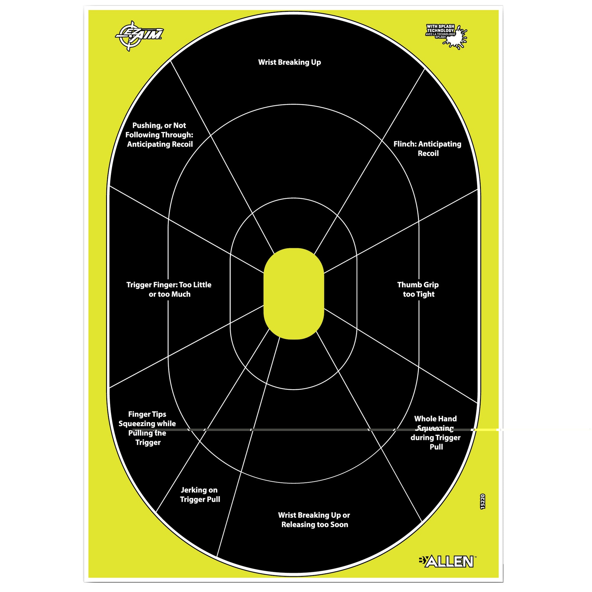 Allen Ez Aim 12"x18" Hg Trainer 8pk