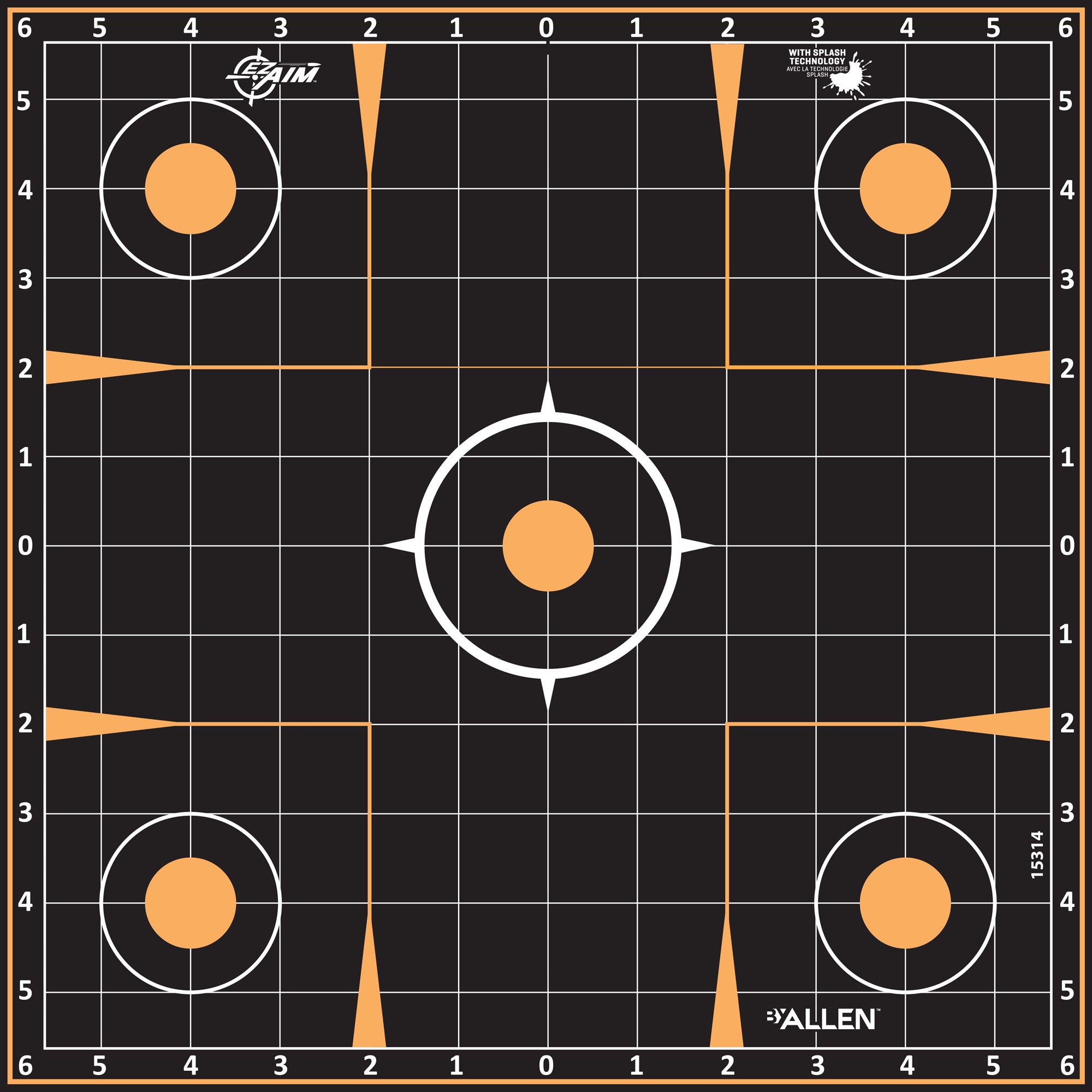 Allen Ez Aim 12"x12" Sight-in 5pk