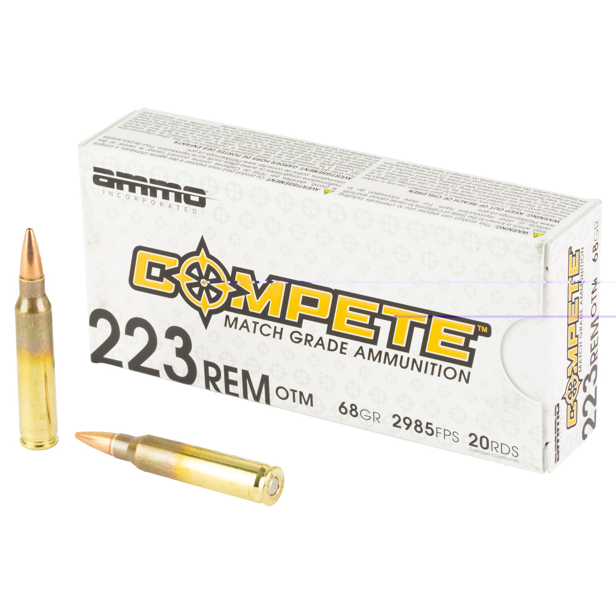 Ammo Inc 223rem 68gr Otm 20/200