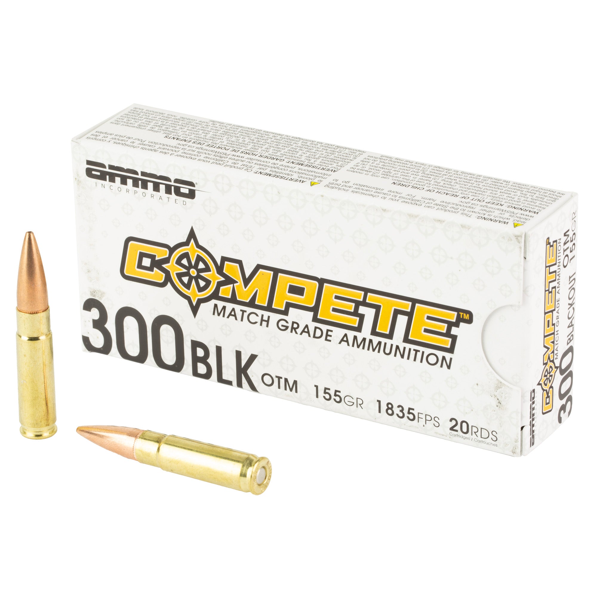 Ammo Inc 300blk 155gr Otm 20/200