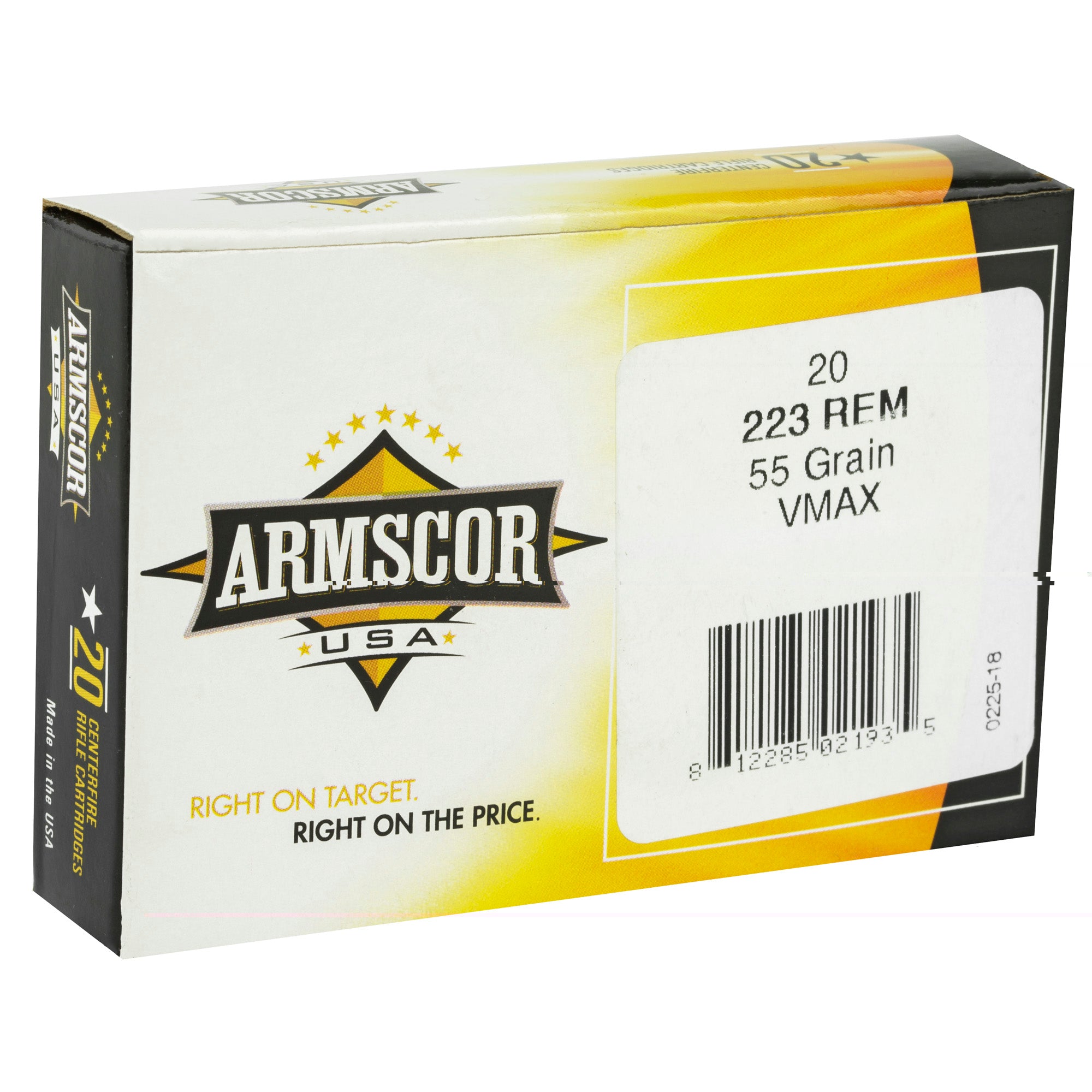 Armscor 223rem 55gr Vmax 20/1000