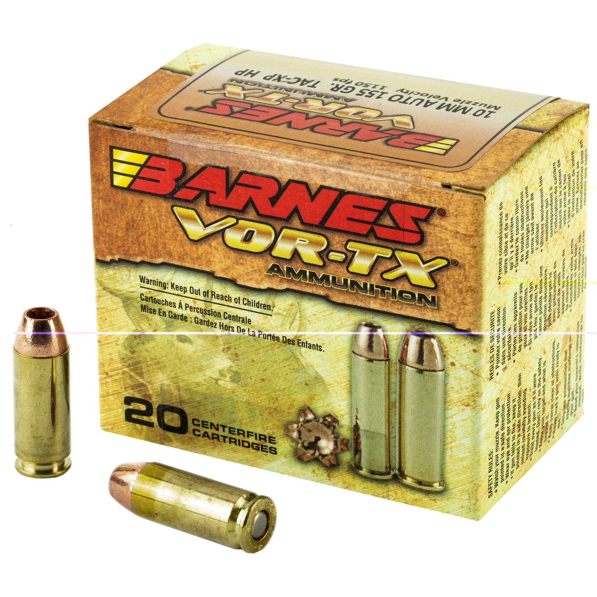 Barnes Vor-tx 10mm 155gr Xpb 20/200