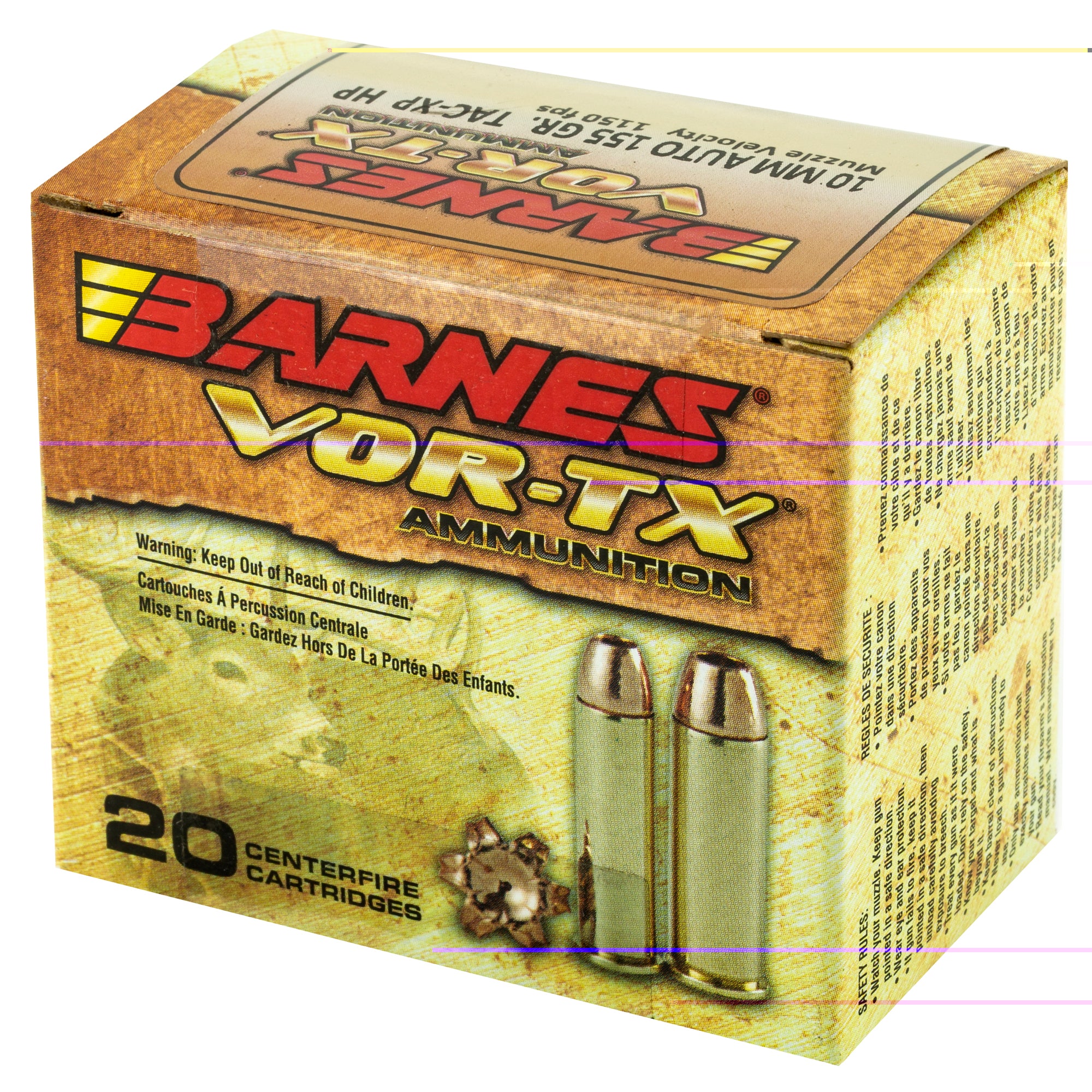 Barnes Vor-tx 10mm 155gr Xpb 20/200