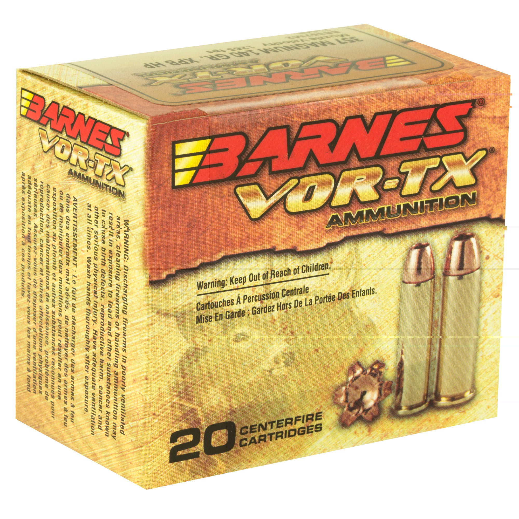 Barnes Vor-tx 357mag 140gr Xpb 20/