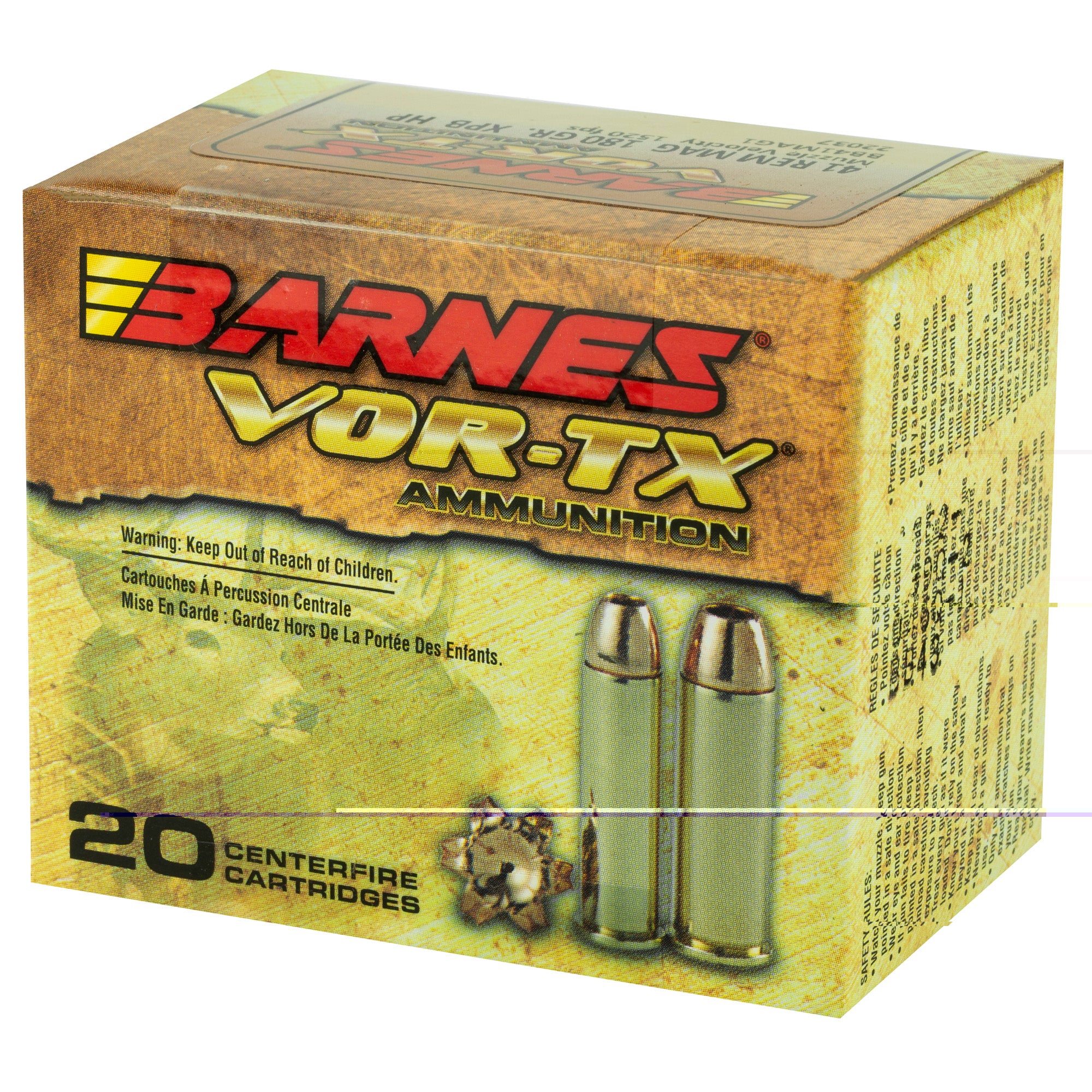 Barnes Vor-tx 41mag 180gr Xpb 20/200